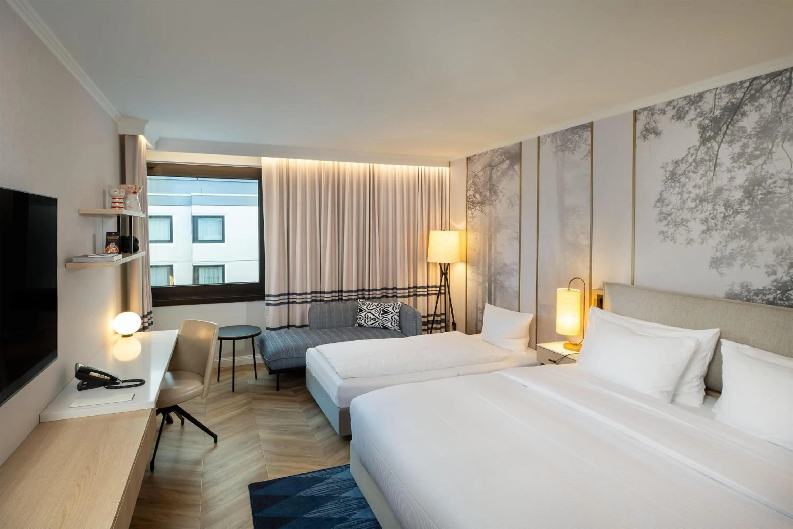 Bed in DoubleTree by Hilton Berlin Ku'damm