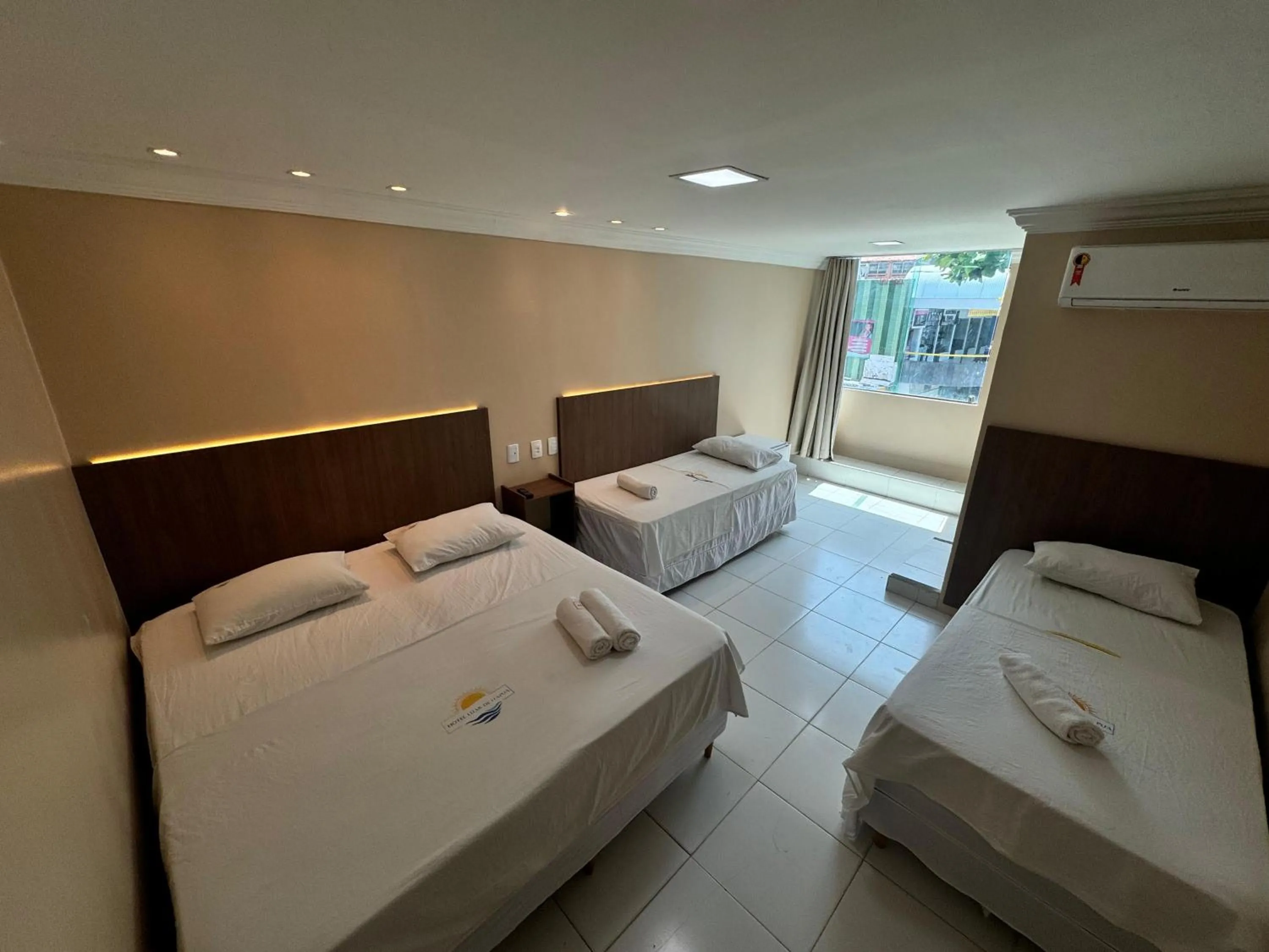 Bed in Hotel Luar de Itapua