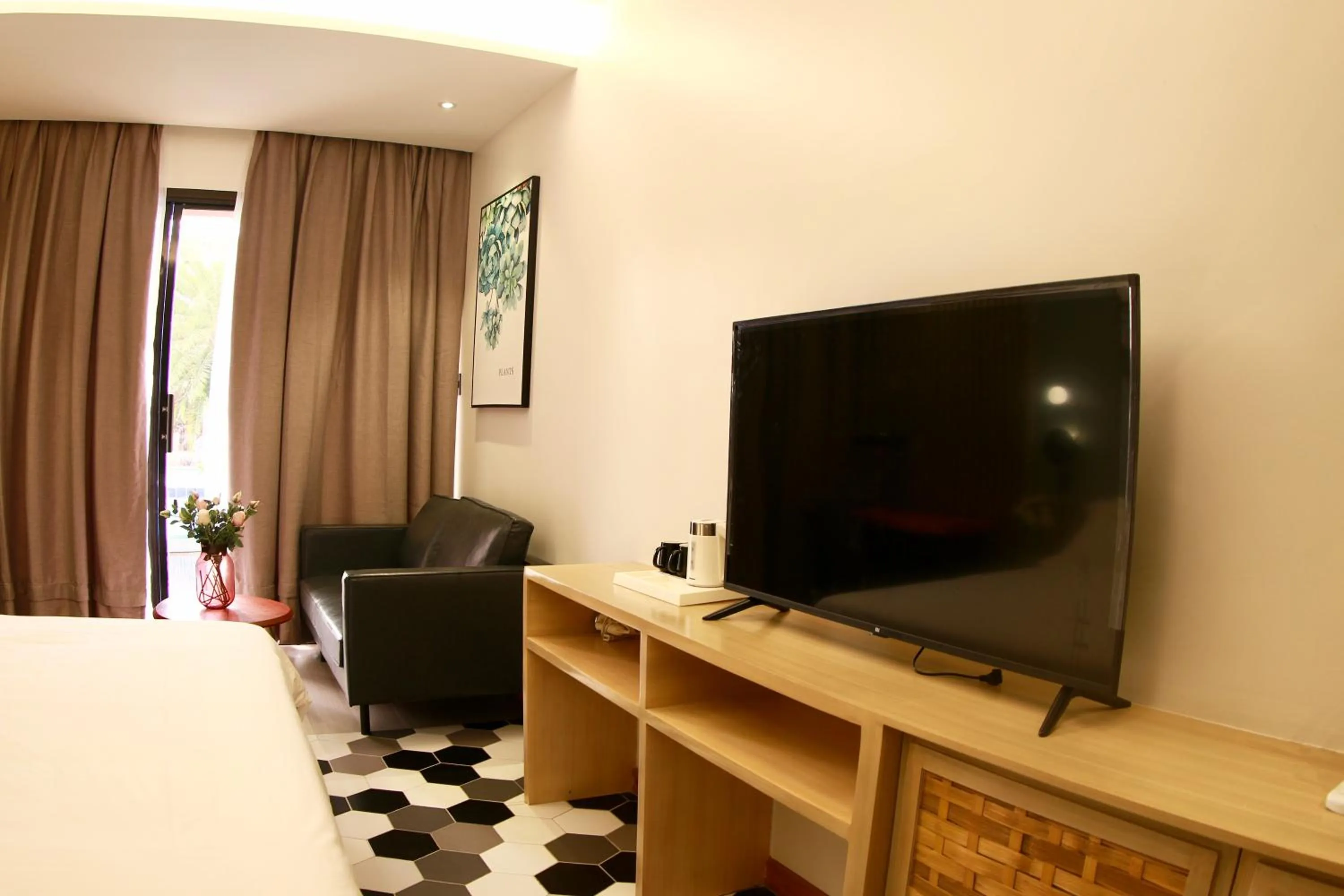 Seating area, Bed in Only Seed Resort 欧芮希度假酒店