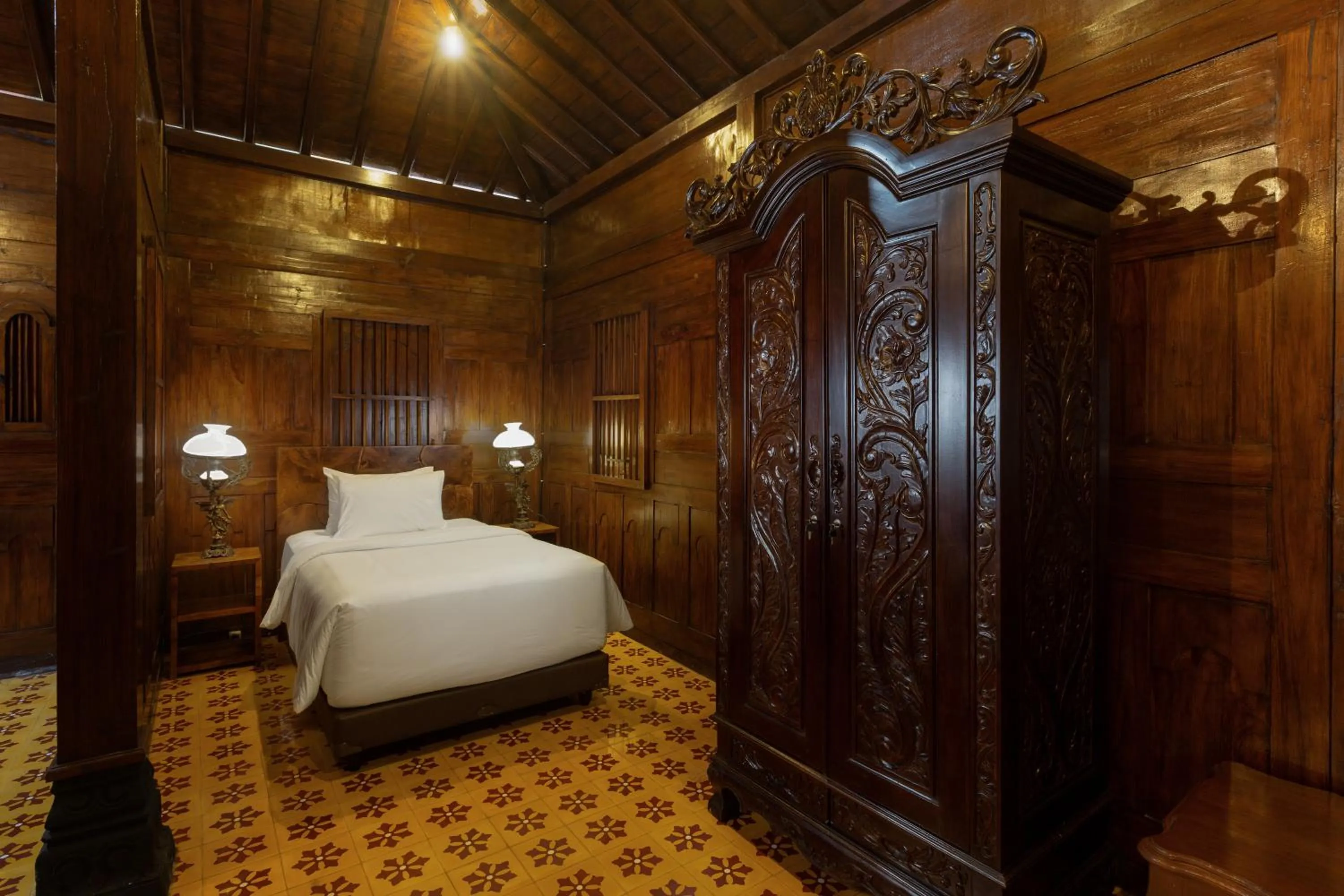 Bed in Bale Devata Resort