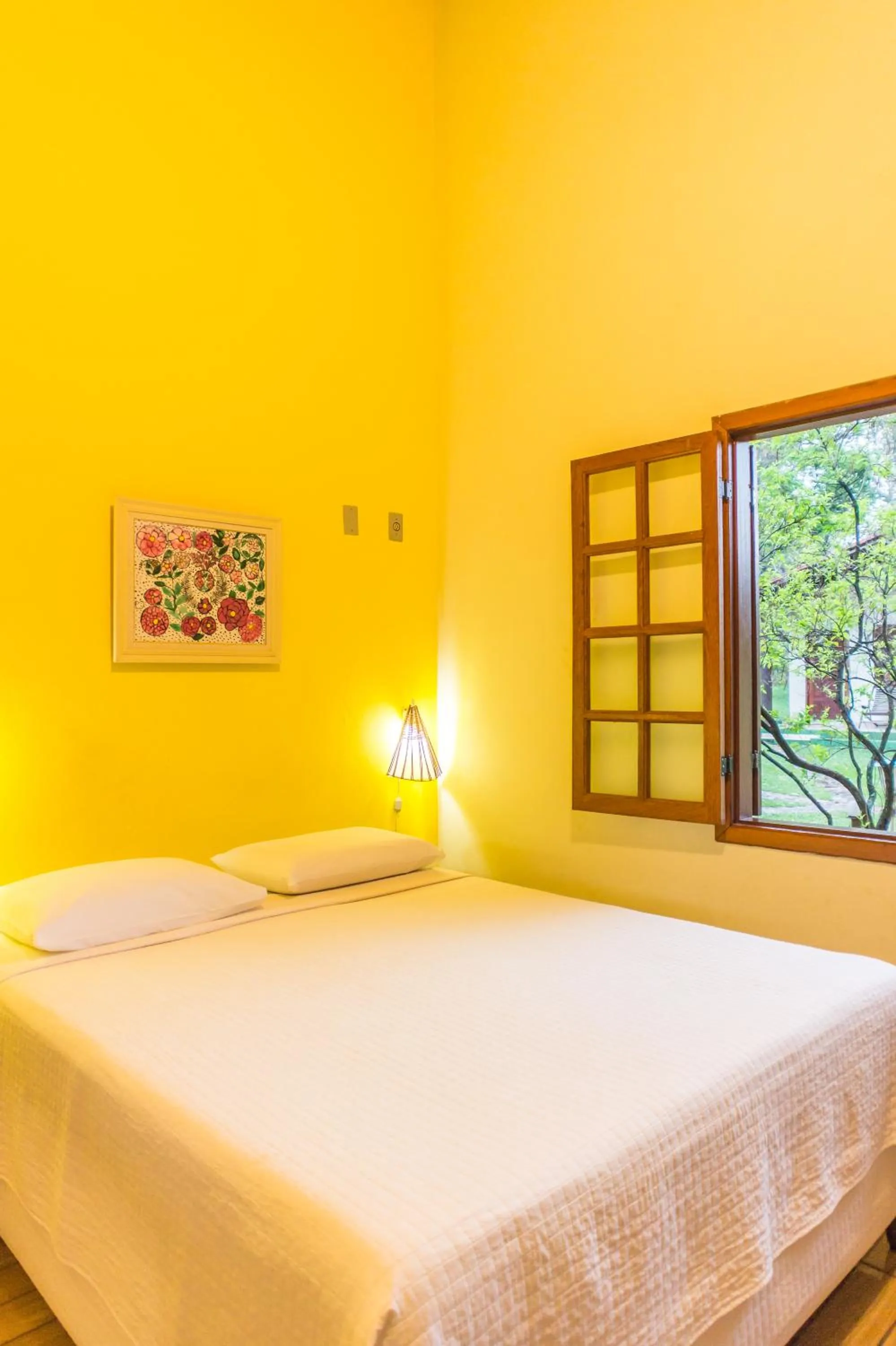 Bed in Pousada Chão da Serra