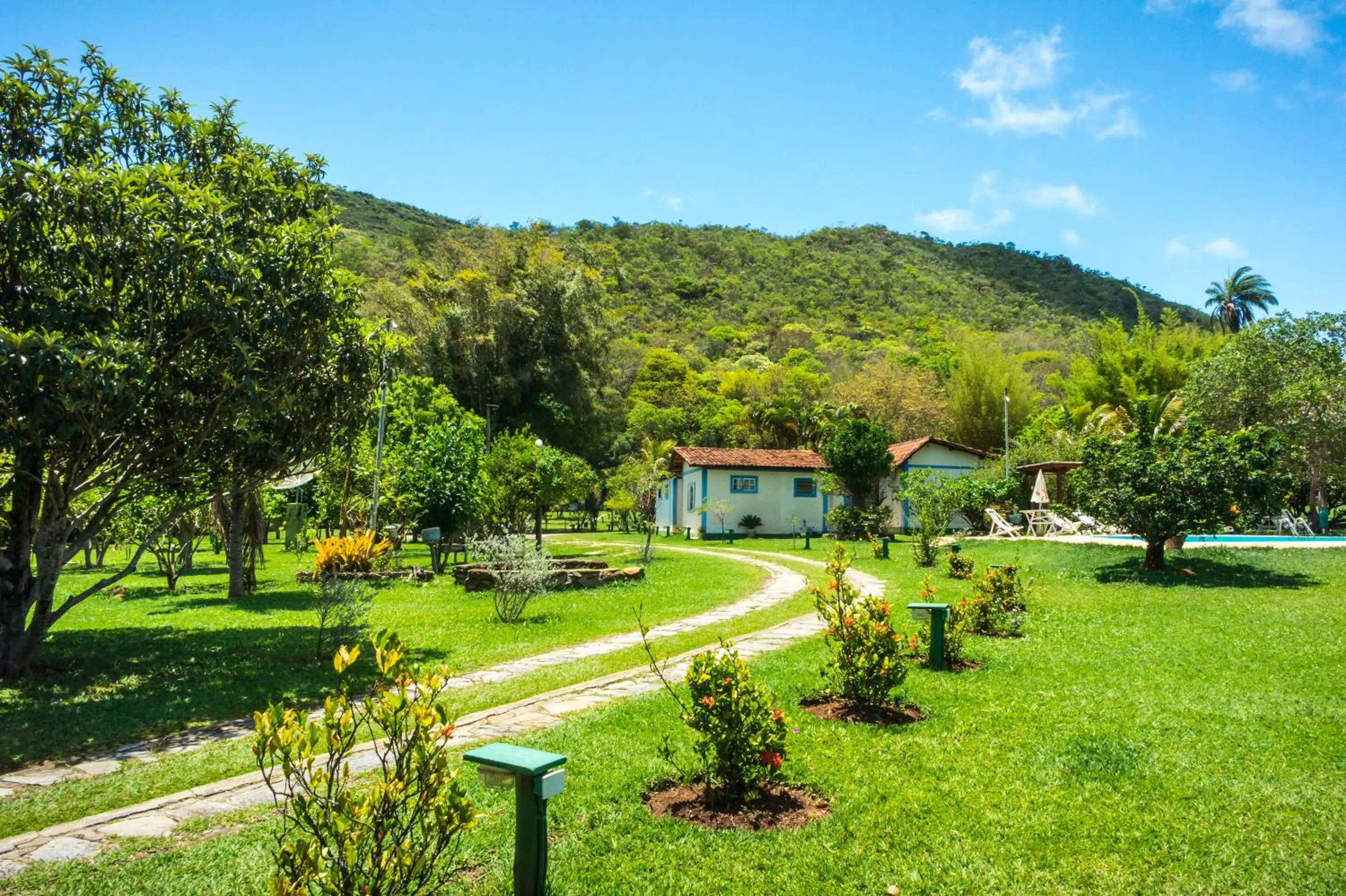 Garden view in Pousada Chão da Serra