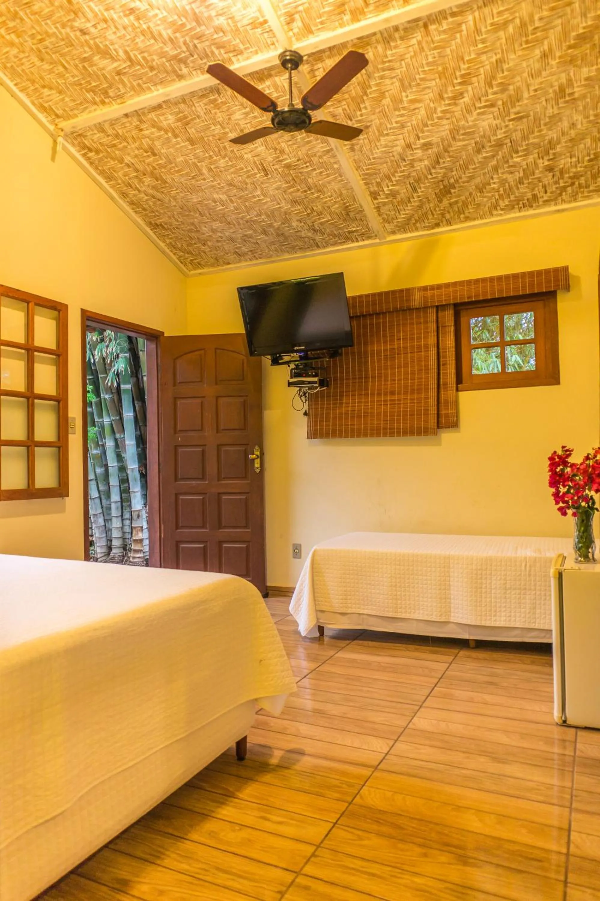 Bed in Pousada Chão da Serra