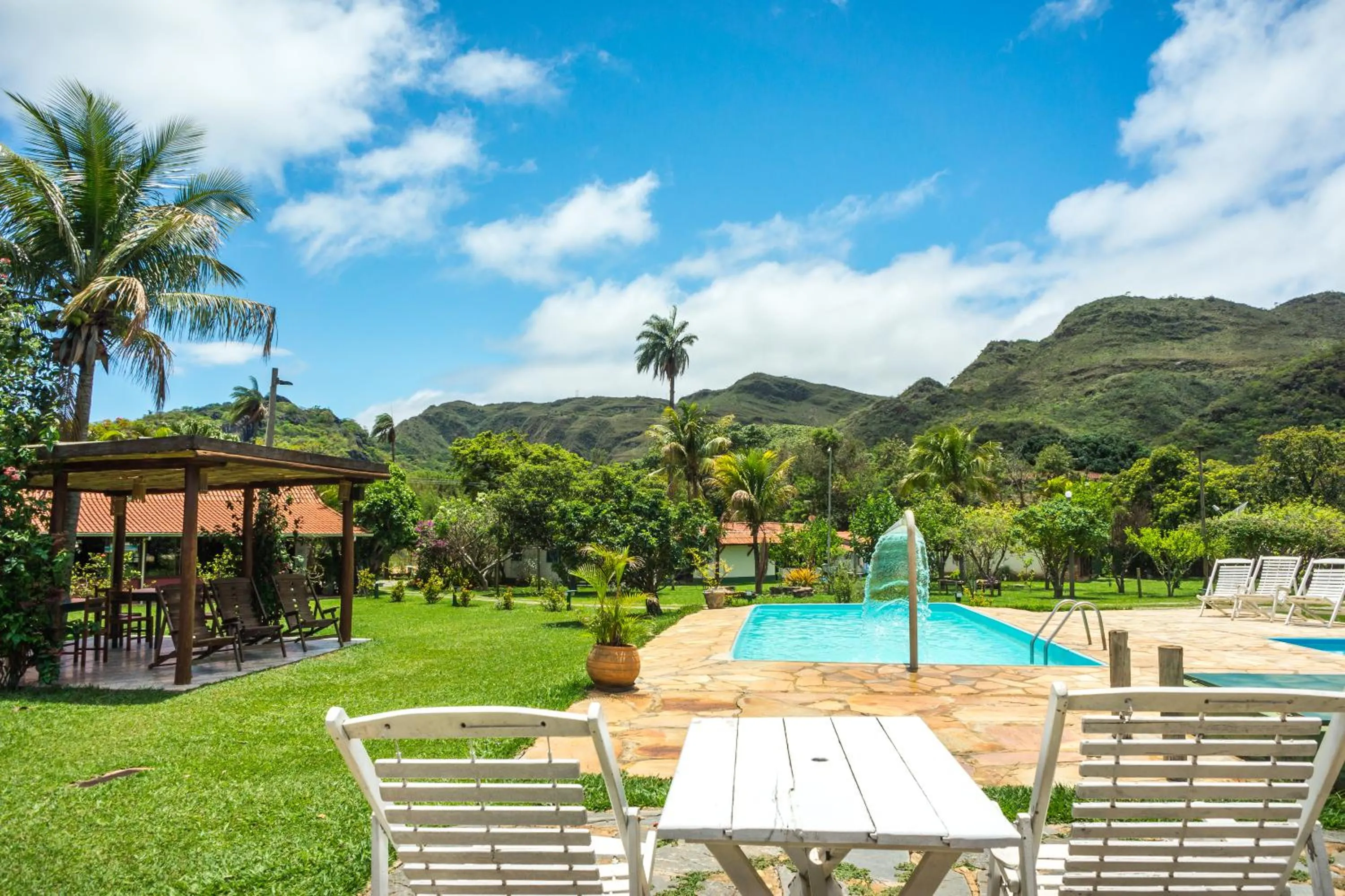 Garden view in Pousada Chão da Serra