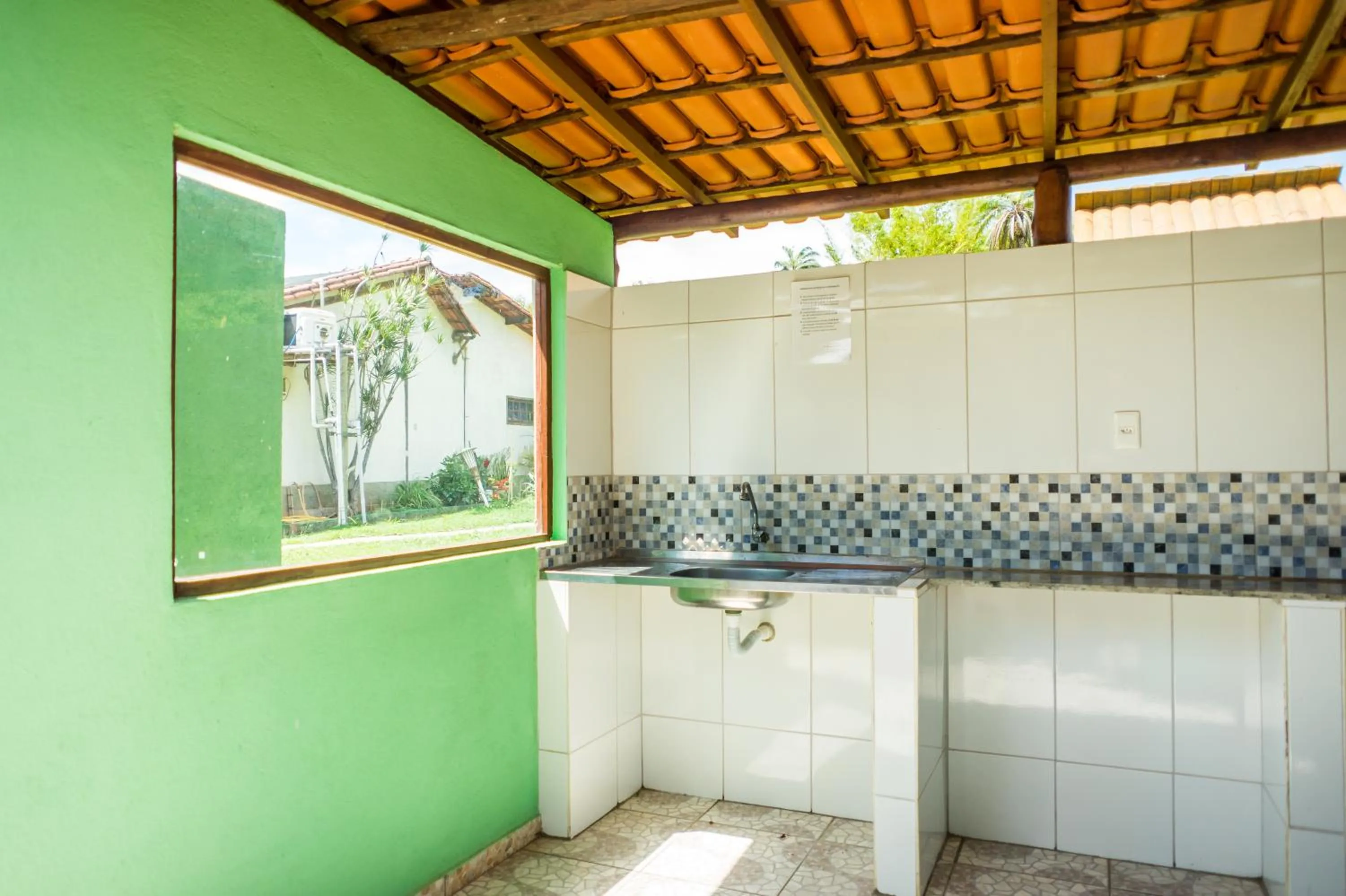 BBQ facilities in Pousada Chão da Serra