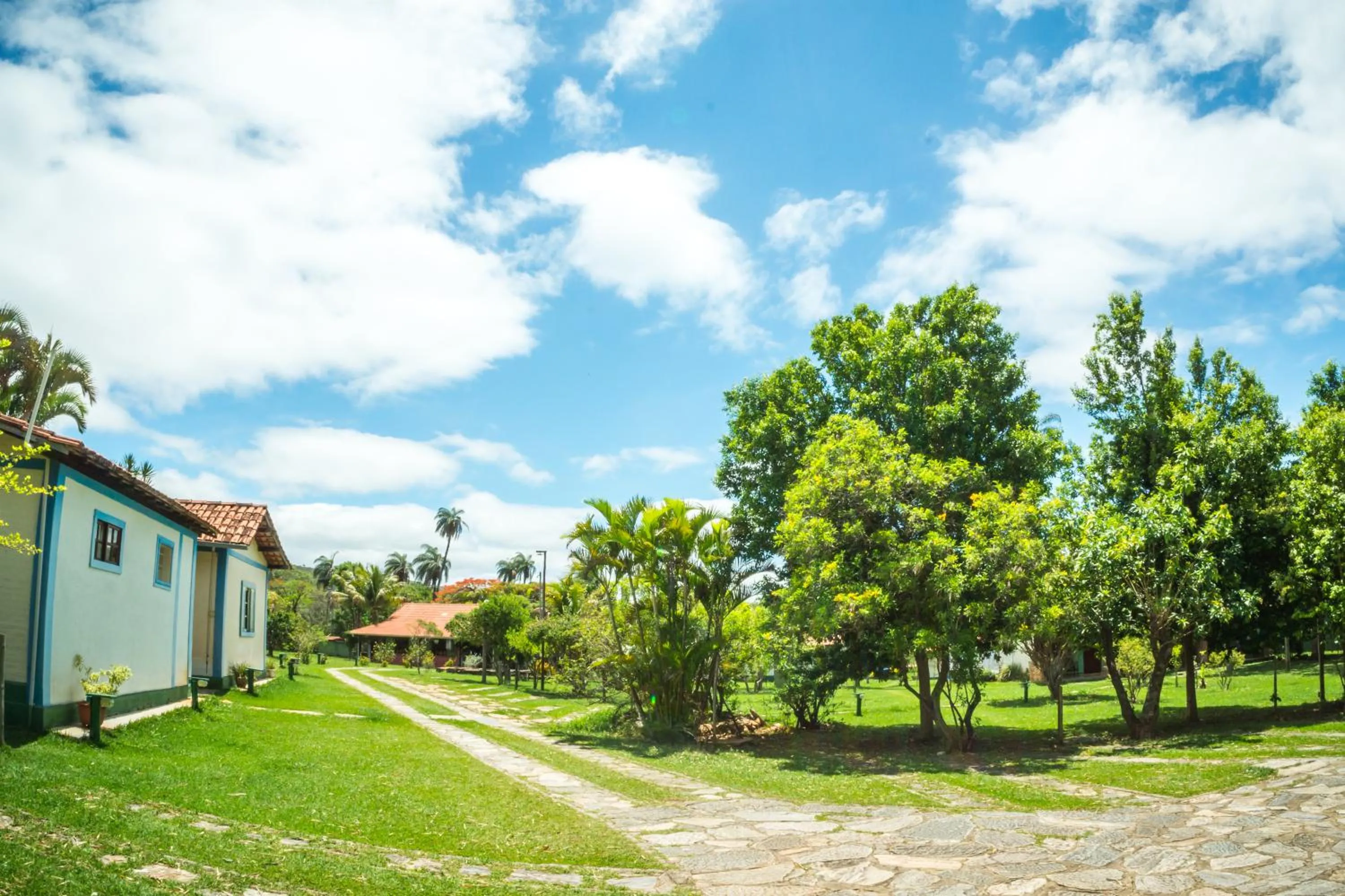 Garden view in Pousada Chão da Serra