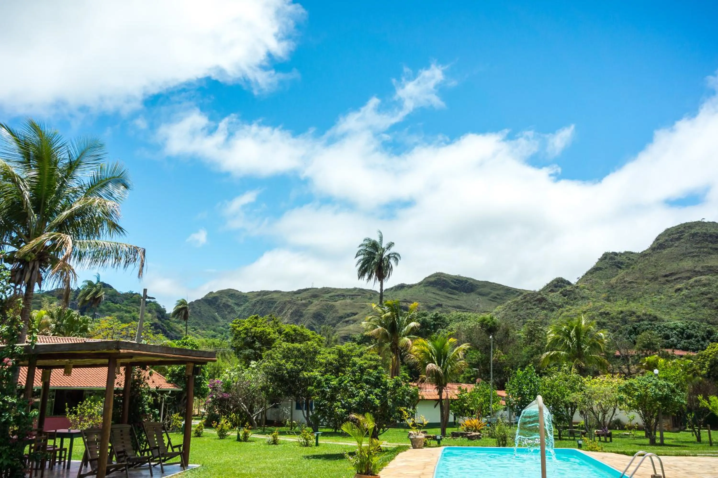 Garden view in Pousada Chão da Serra
