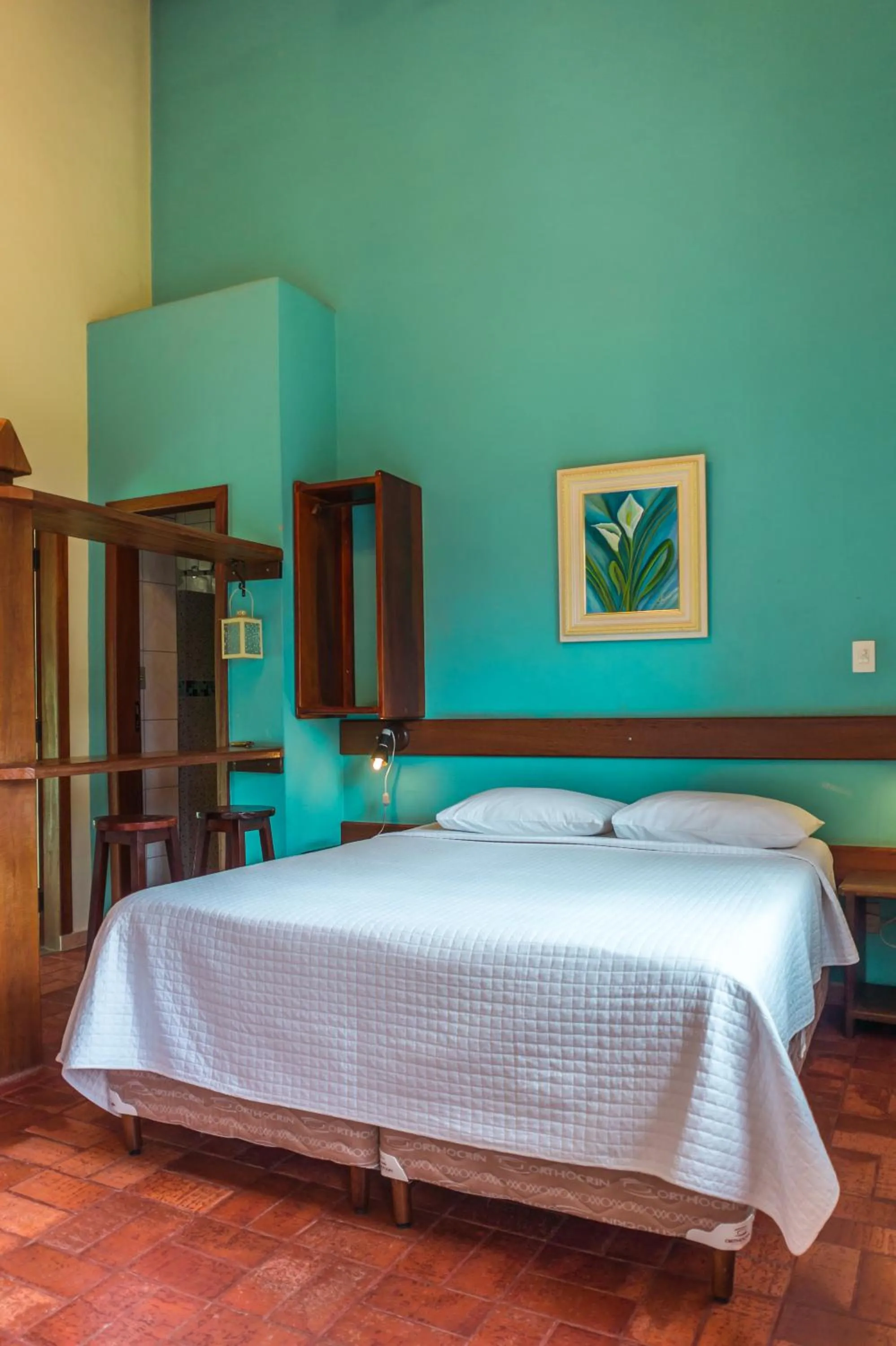 Bed in Pousada Chão da Serra
