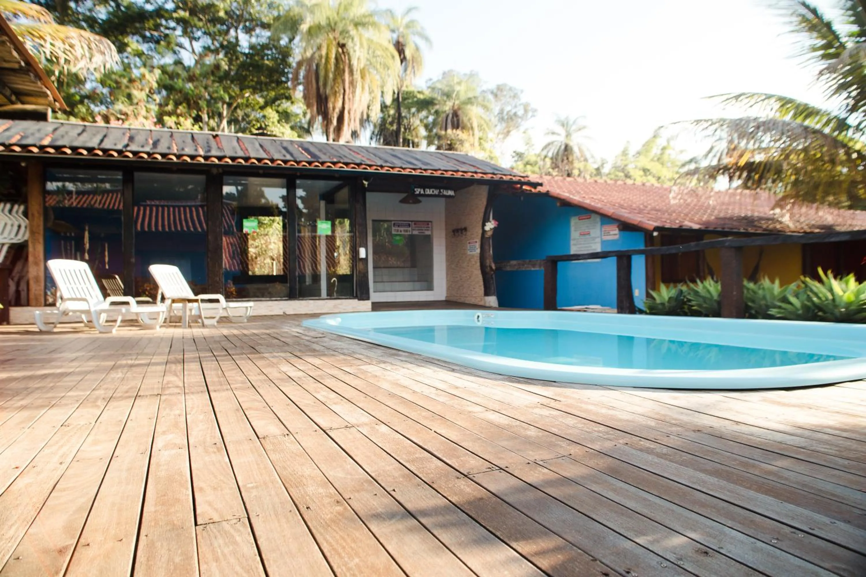 Swimming pool in Pousada Cipó Prata