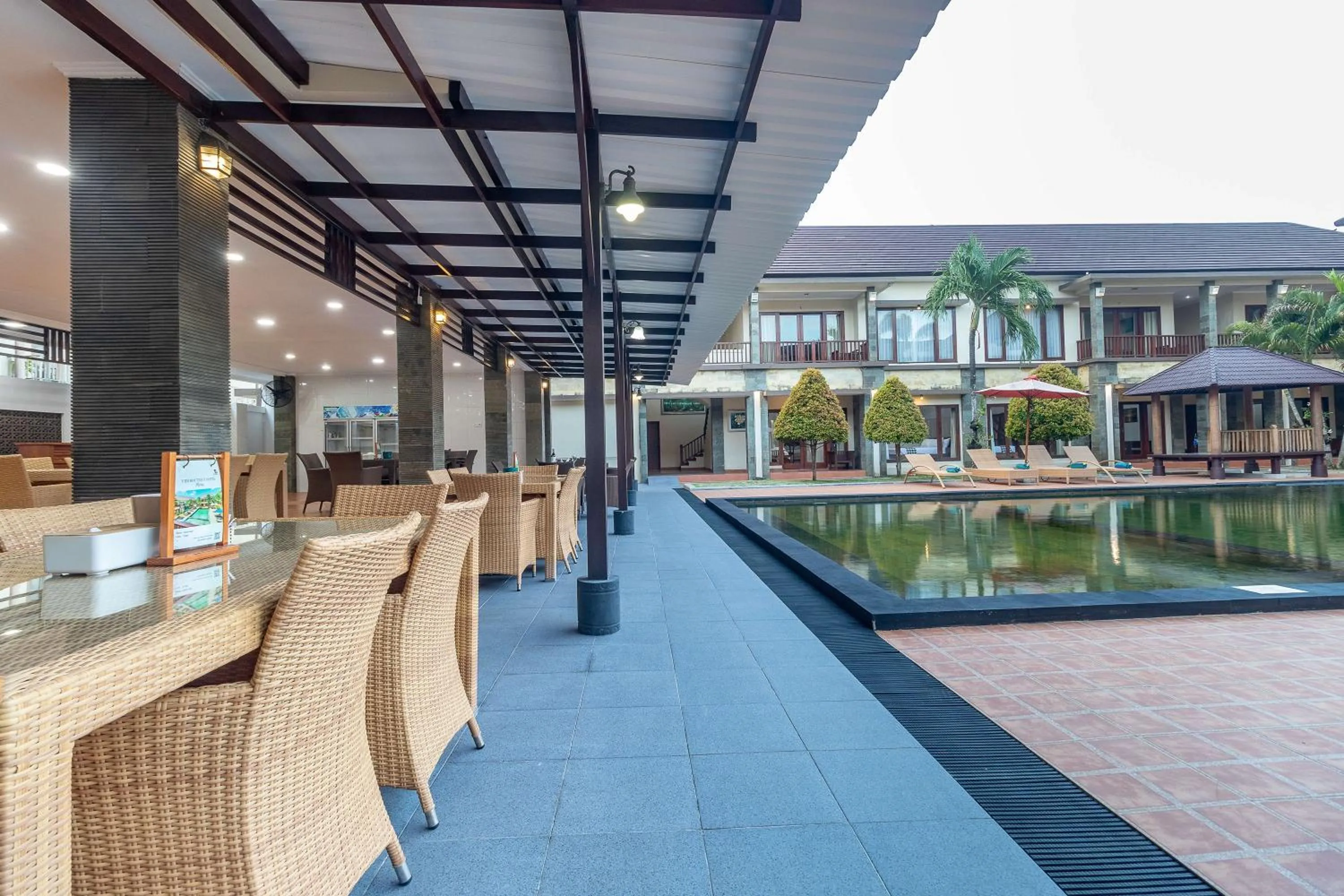 Seating area in Vidi Boutique Hotel