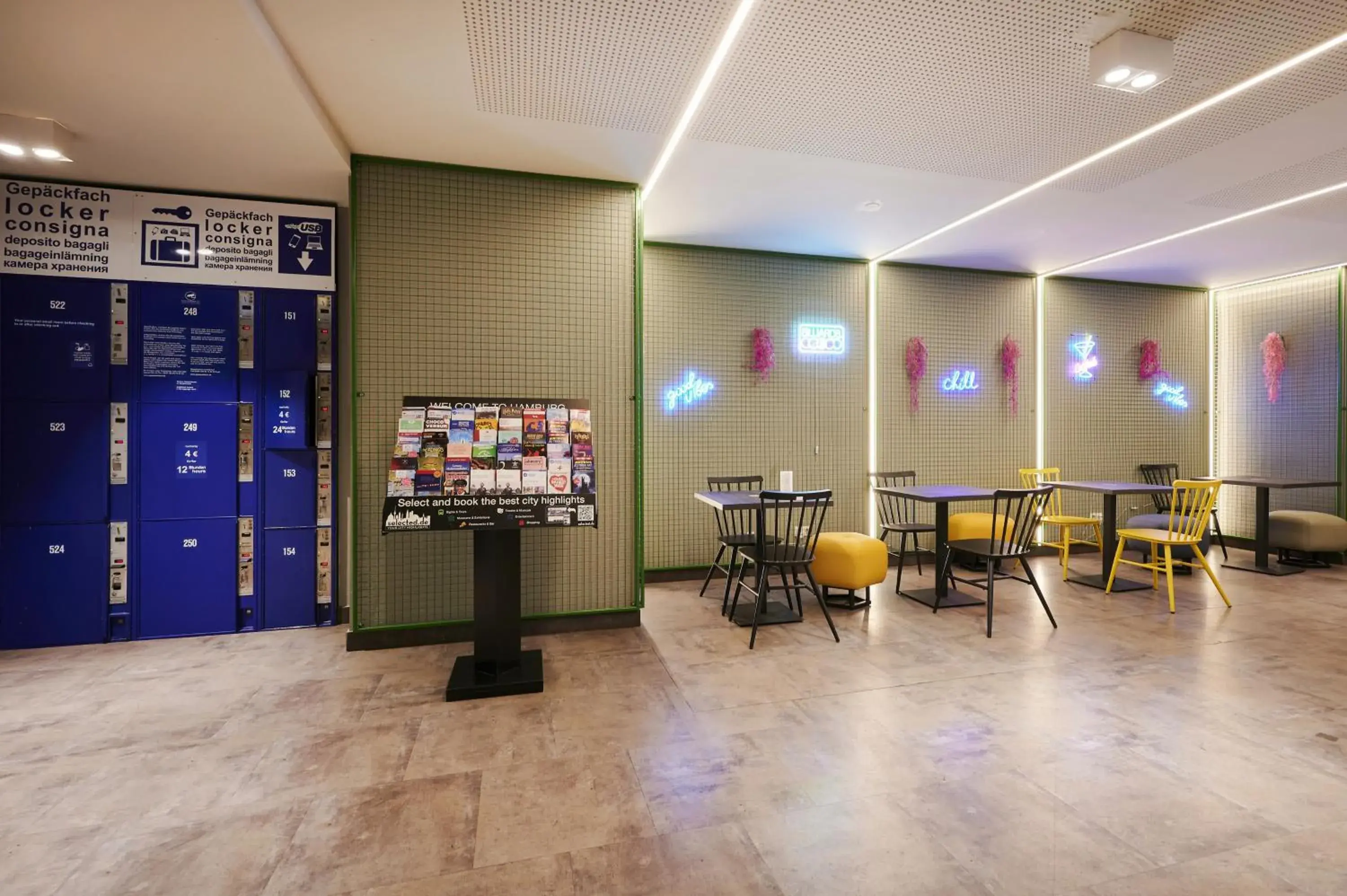 Lobby or reception in a&o Hamburg Reeperbahn Lobby or reception in a&o Hamburg Reeperbahn