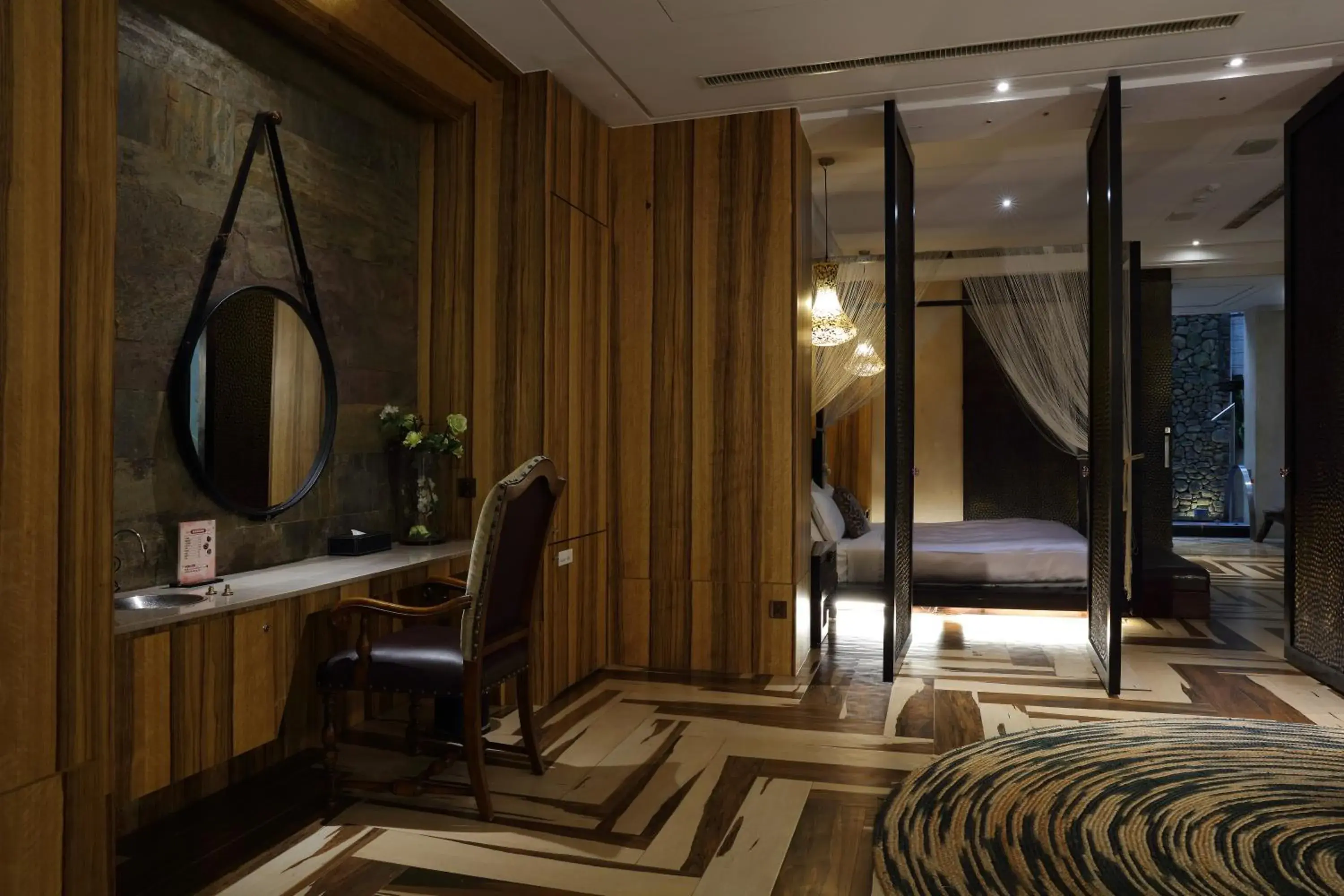 Bed in 沐蘭精品旅館-台中館Mulan Boutique Hotel Bed in 沐蘭精品旅館-台中館Mulan Boutique Hotel