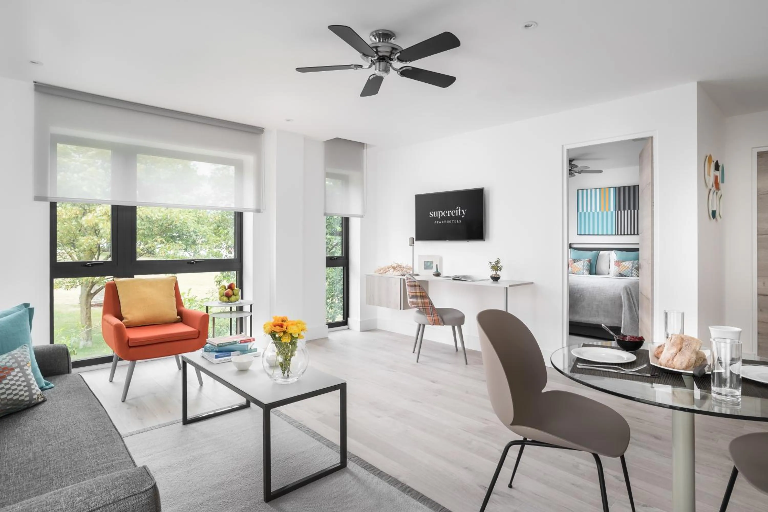 Living room in Q Square by Supercity Aparthotels