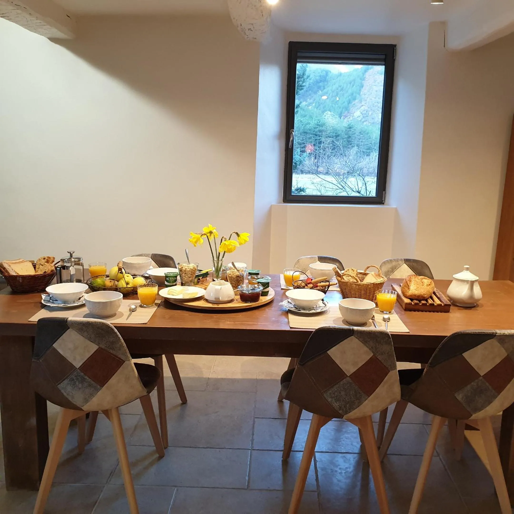 Continental breakfast in Mas de Reilhanette