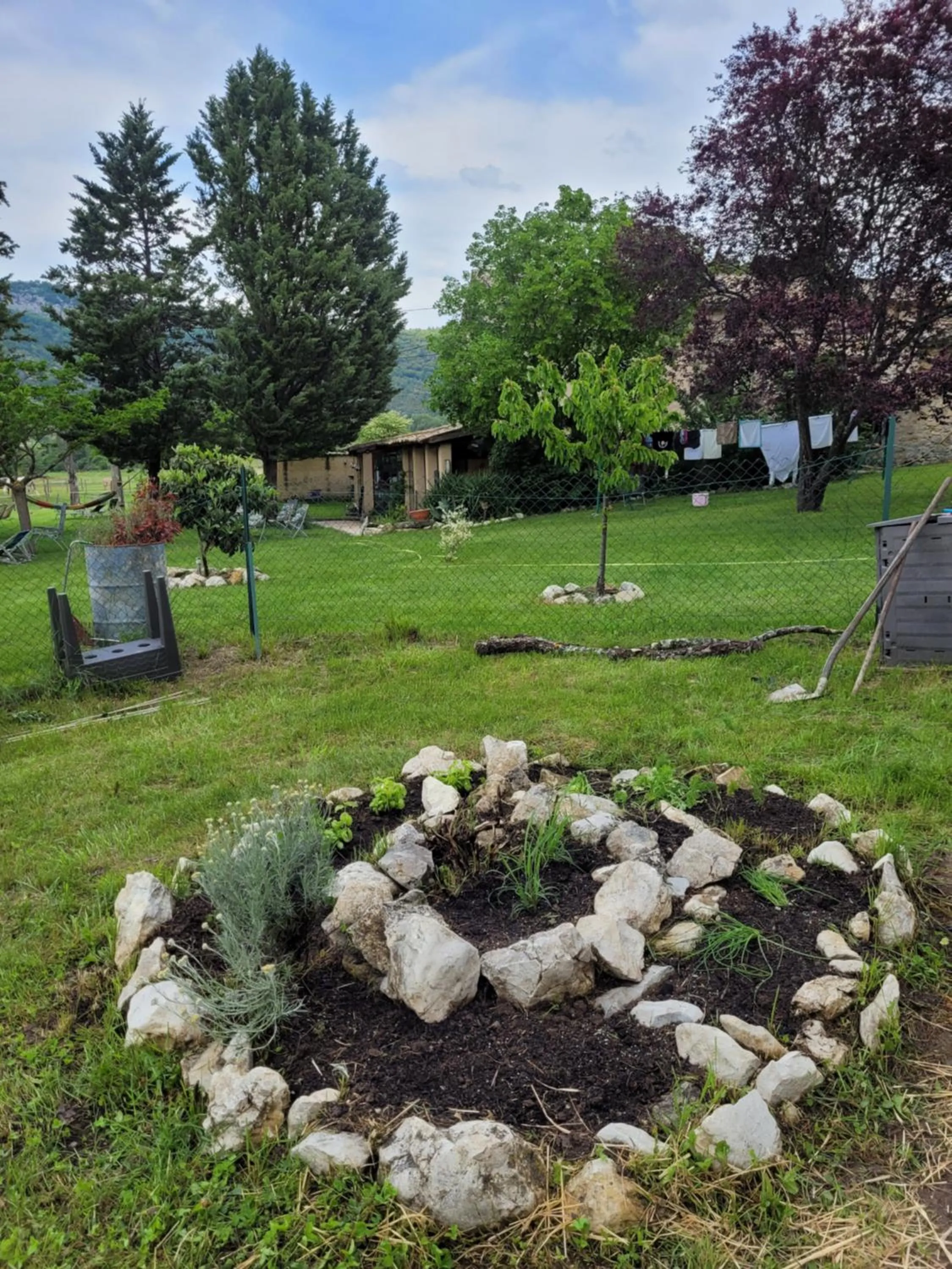 Garden view in Mas de Reilhanette