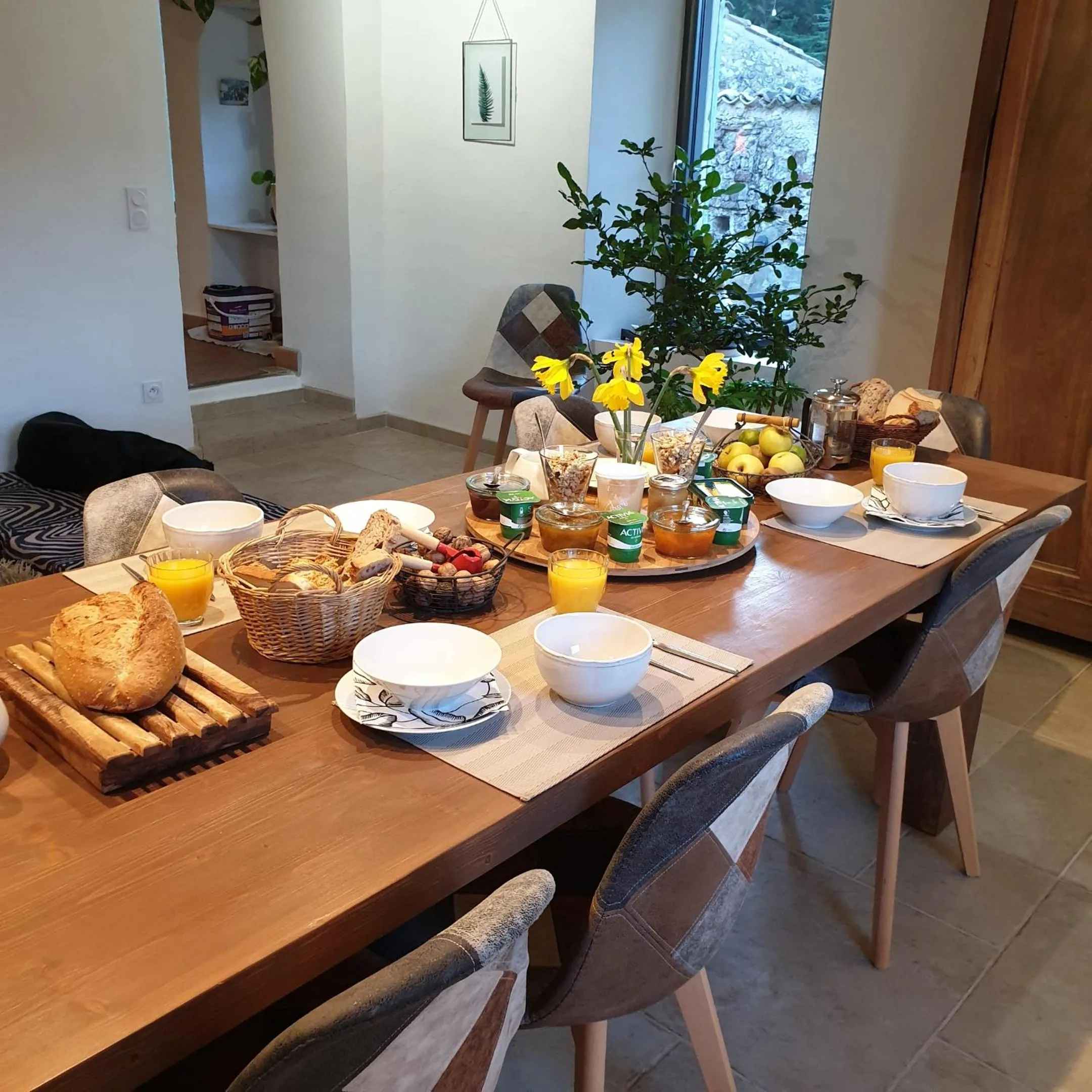 Continental breakfast in Mas de Reilhanette