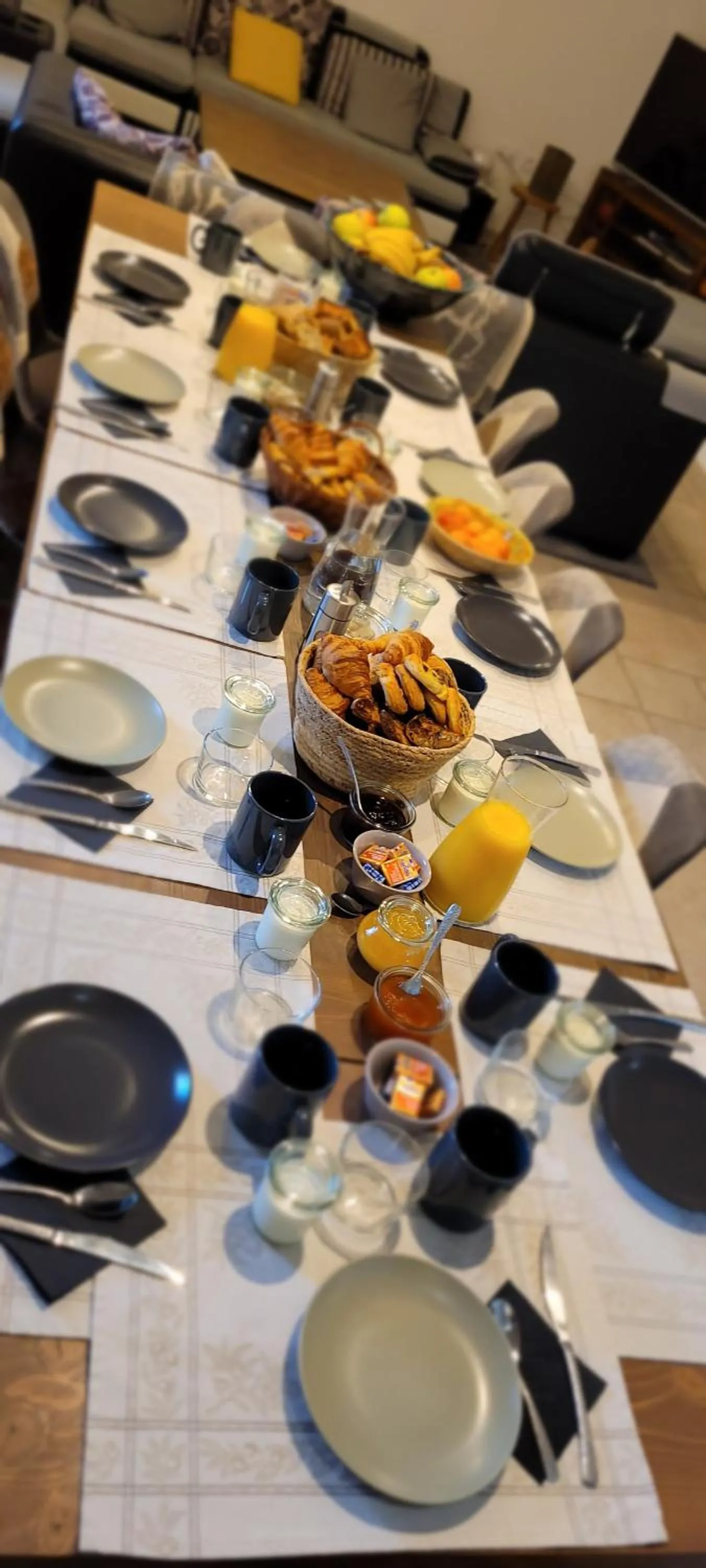 Continental breakfast in Mas de Reilhanette