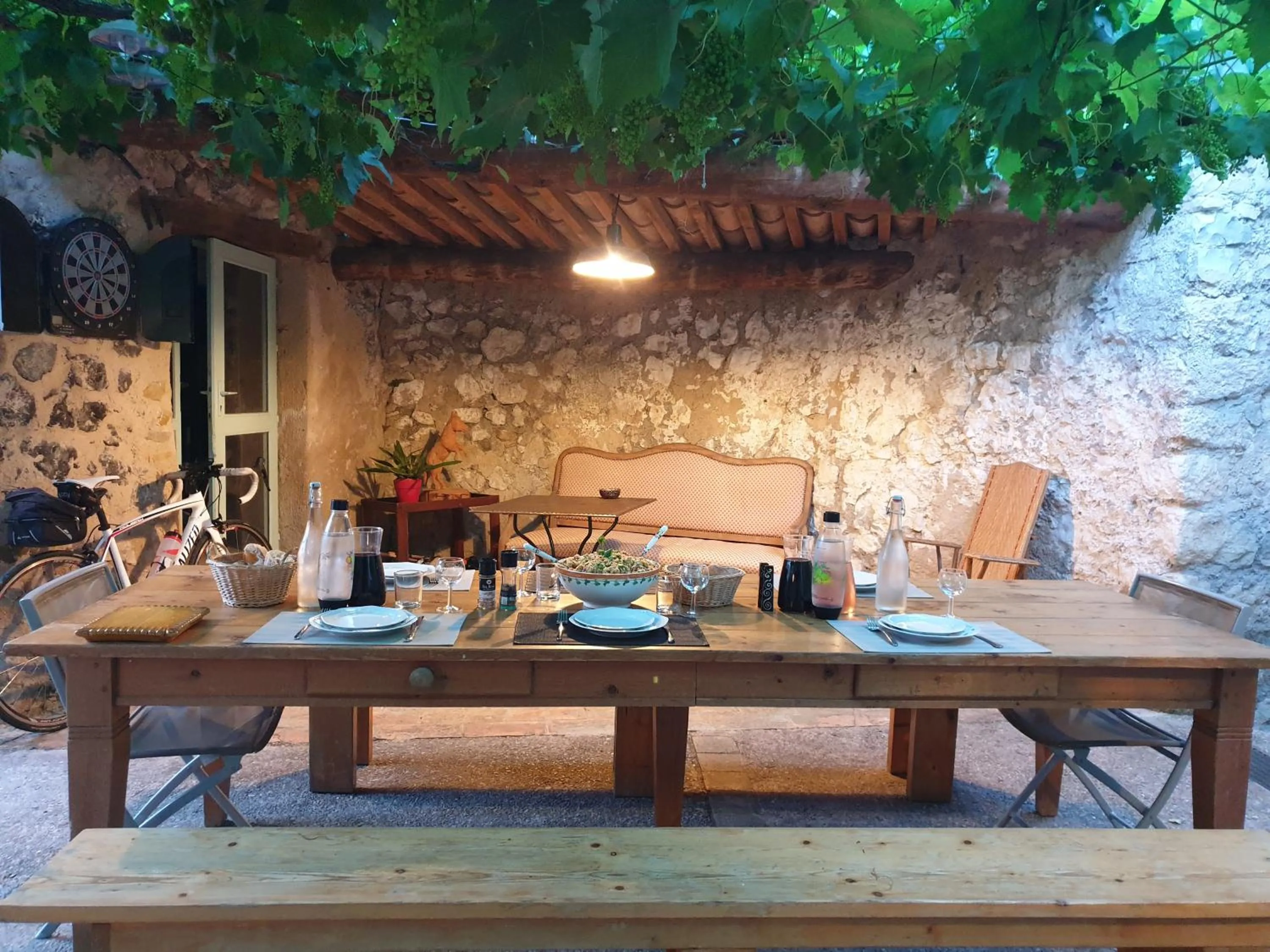 Dinner in Mas de Reilhanette