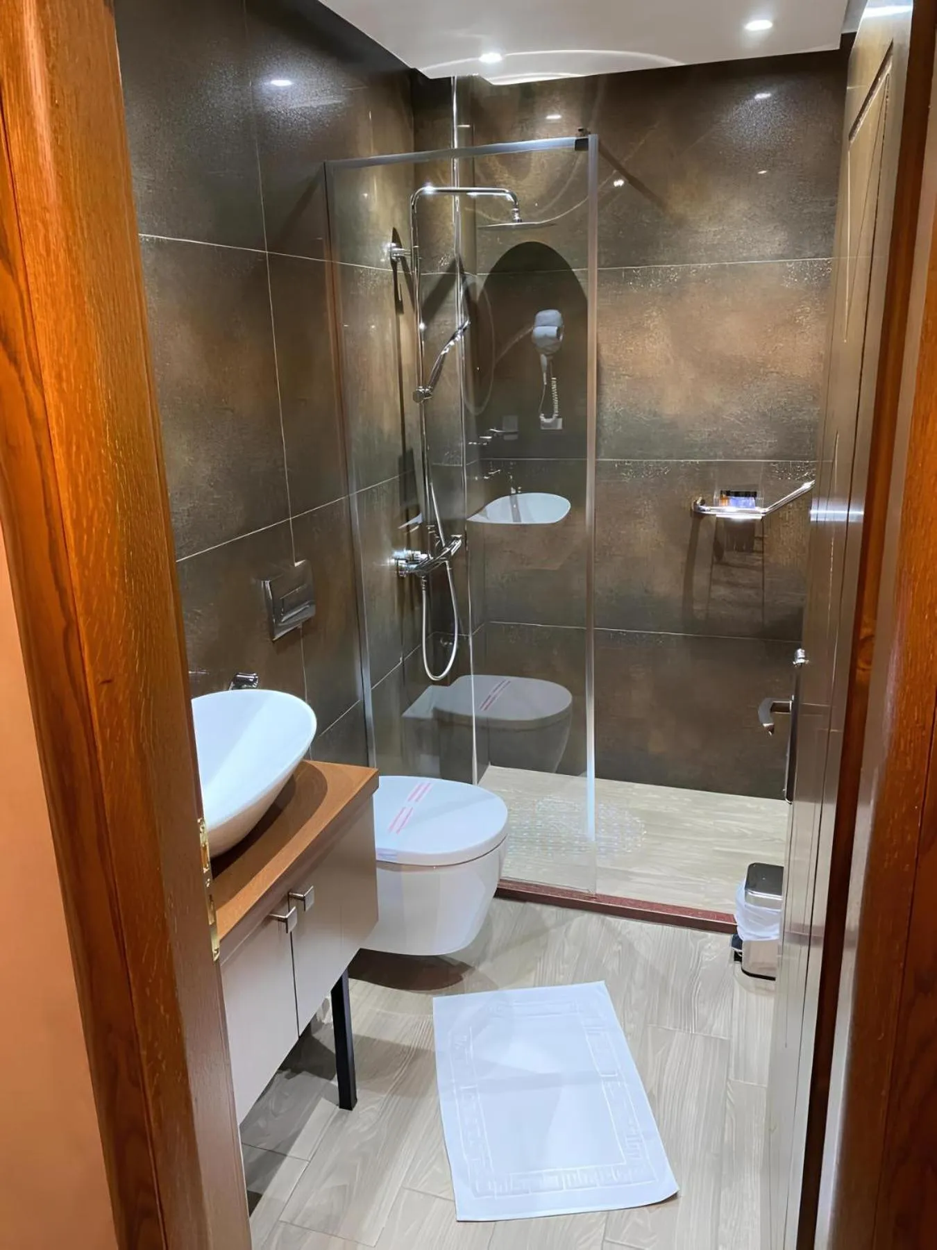 Bathroom in Hotel The First