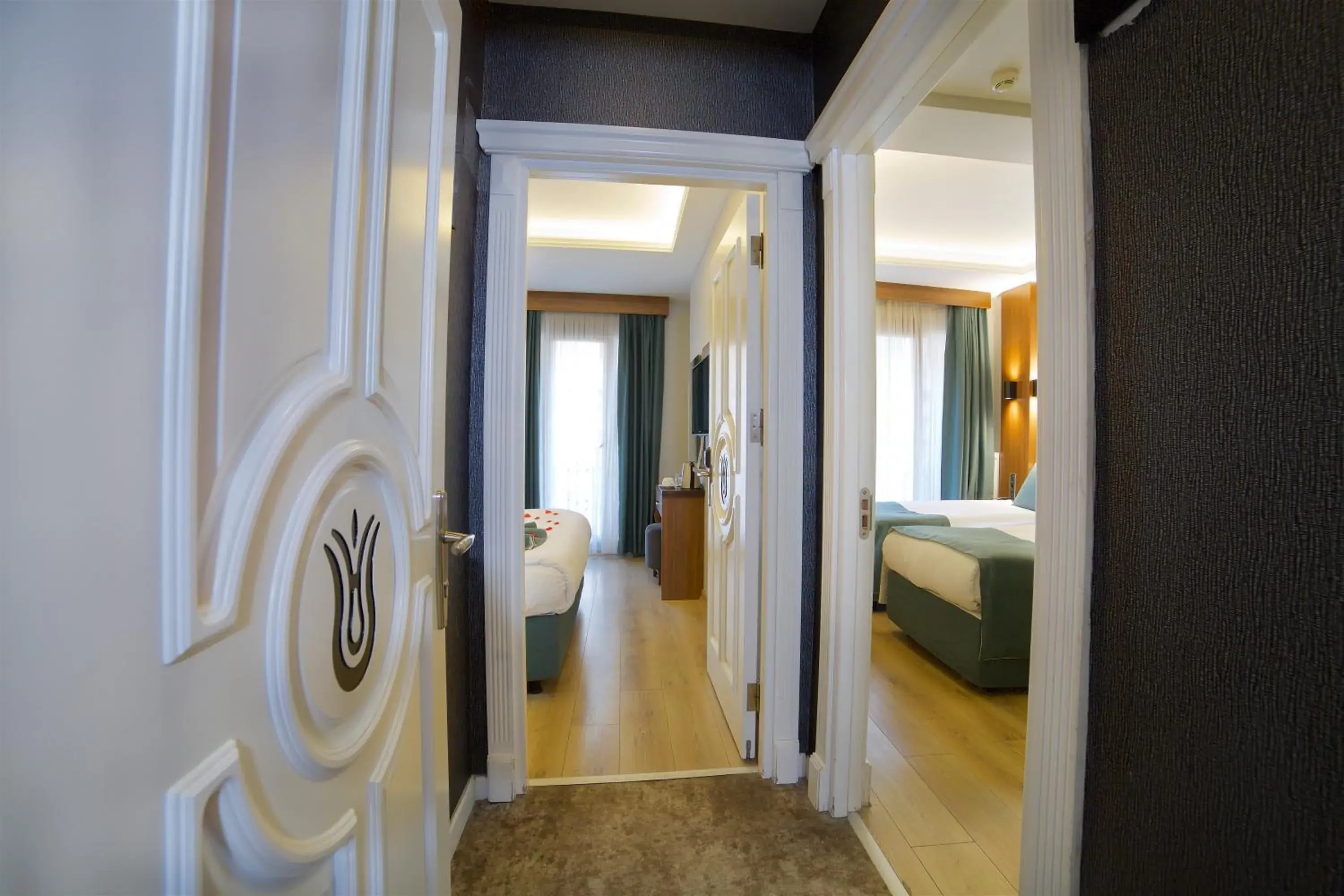 Family Connecting Room With Balcony in Hotel Black Tulip Family Connecting Room With Balcony in Hotel Black Tulip