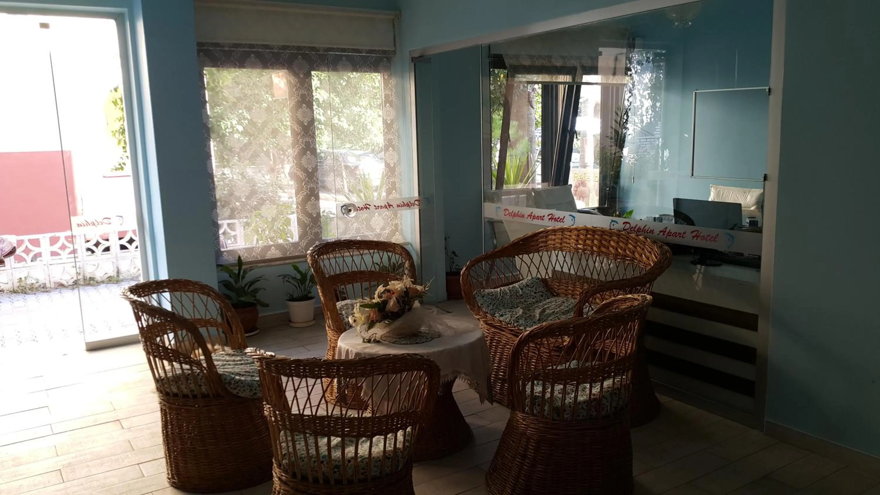 Lobby or reception in Delphin Apart Hotel