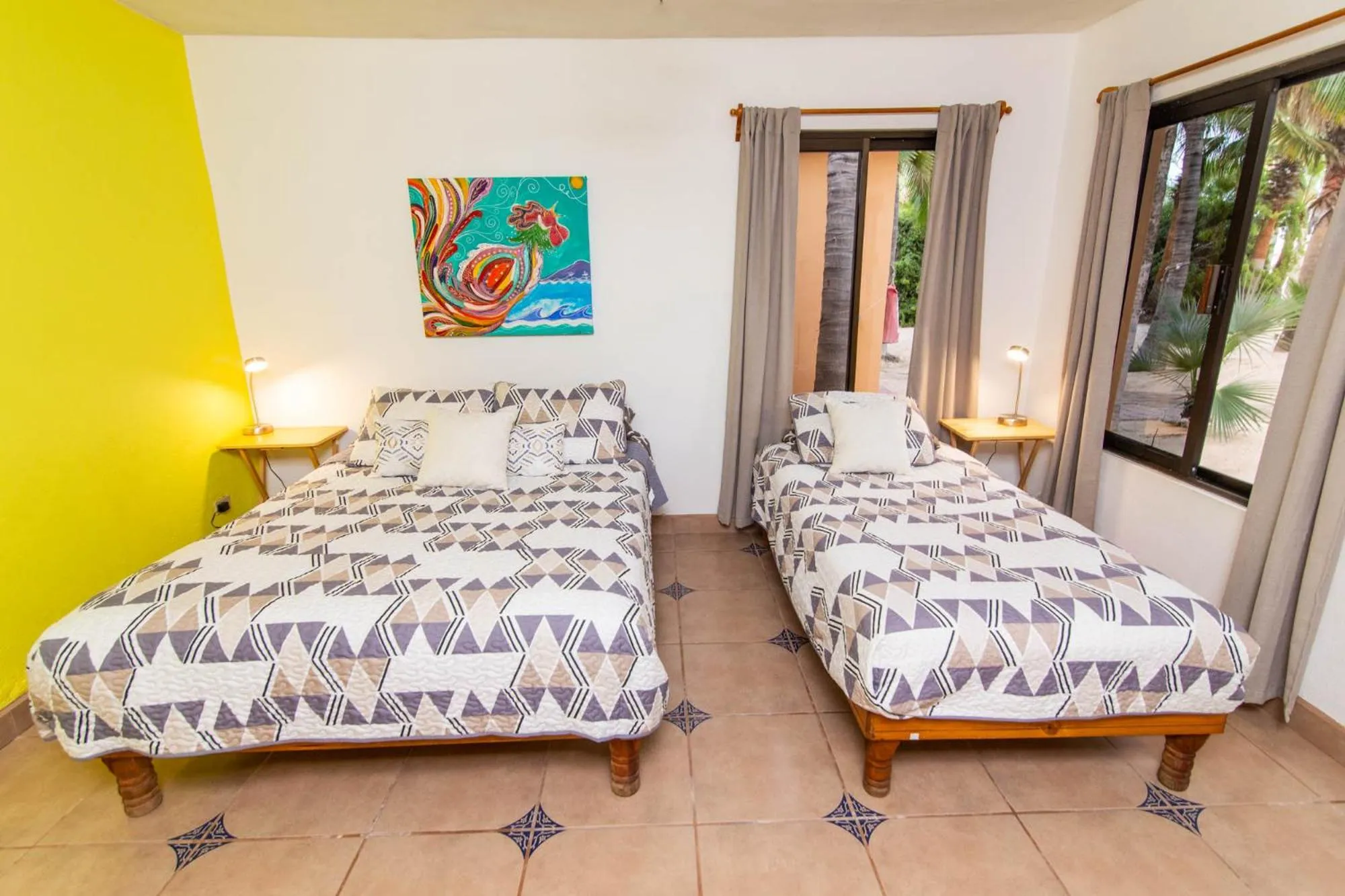 Bed in Baja Joe's Hotel