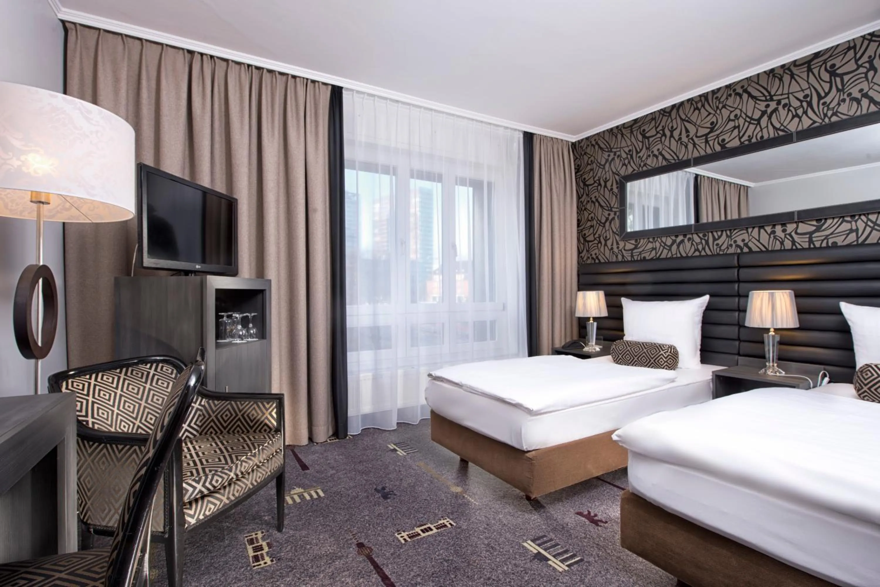 Decorative detail, Bed in Park Hotel am Berliner Tor