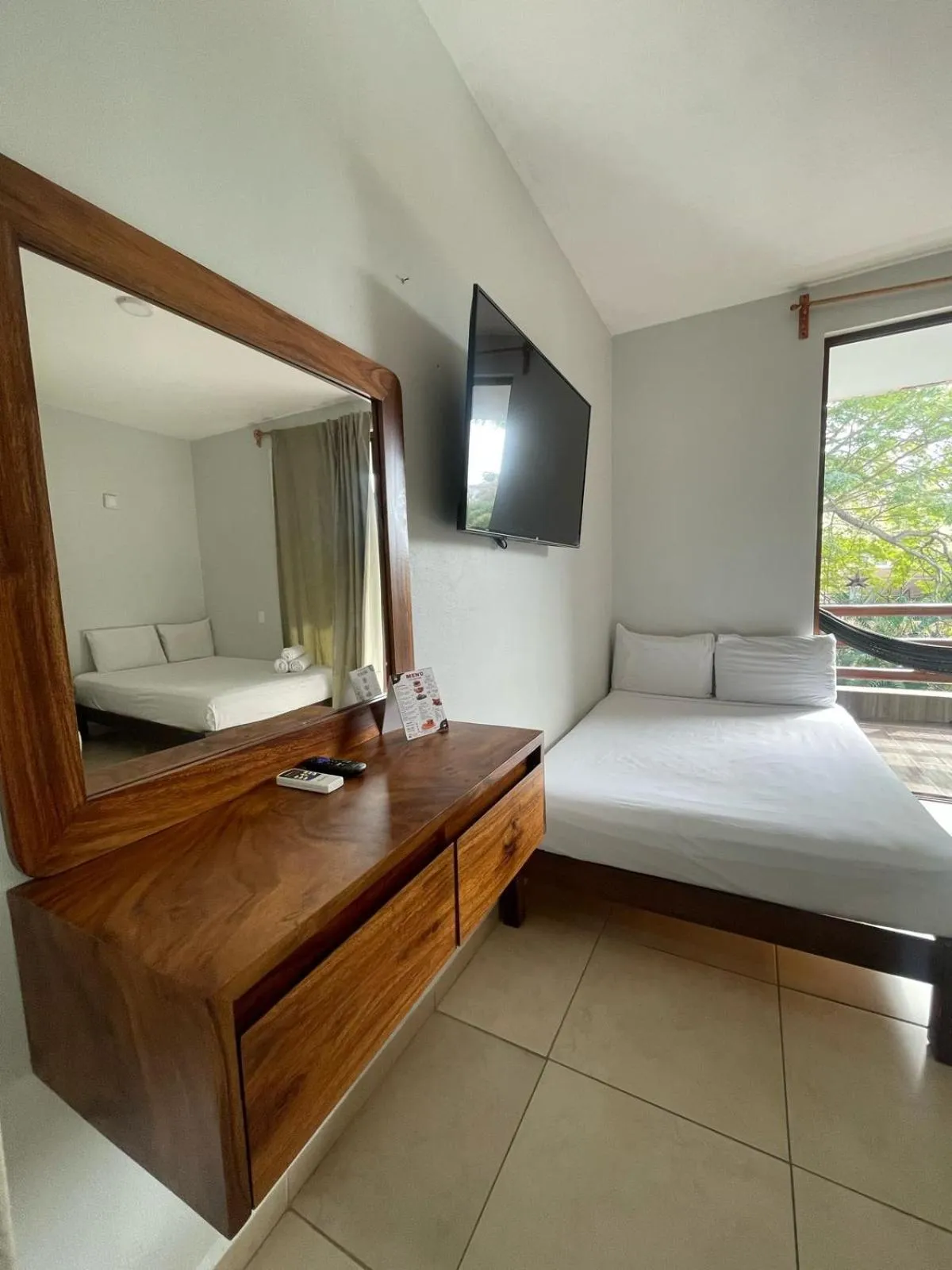 Bed in Hotel Aldea Sol