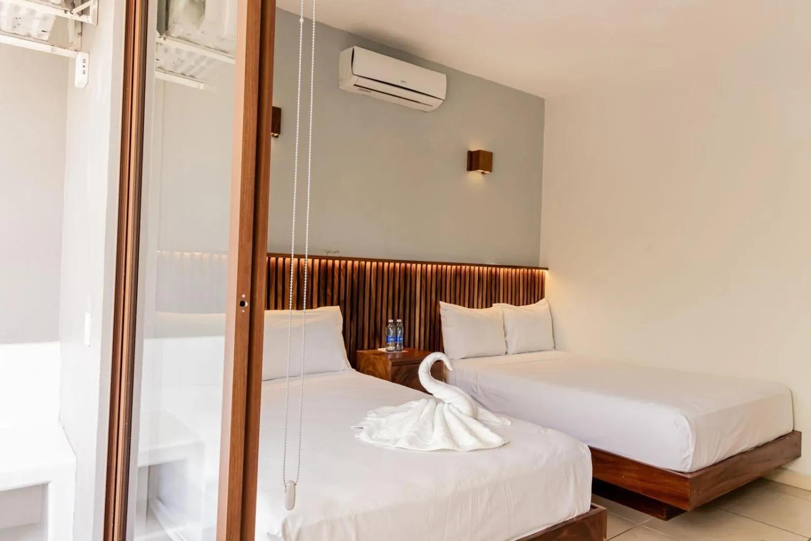 Bed in Hotel Aldea Sol