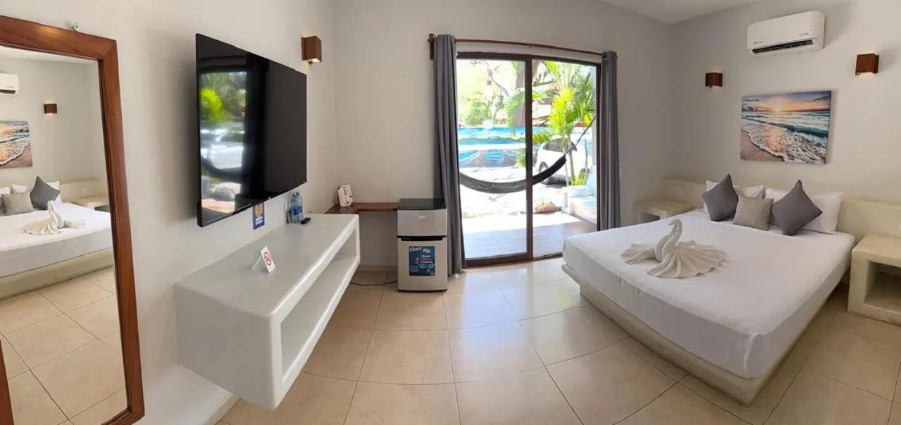 Bed in Hotel Aldea Sol