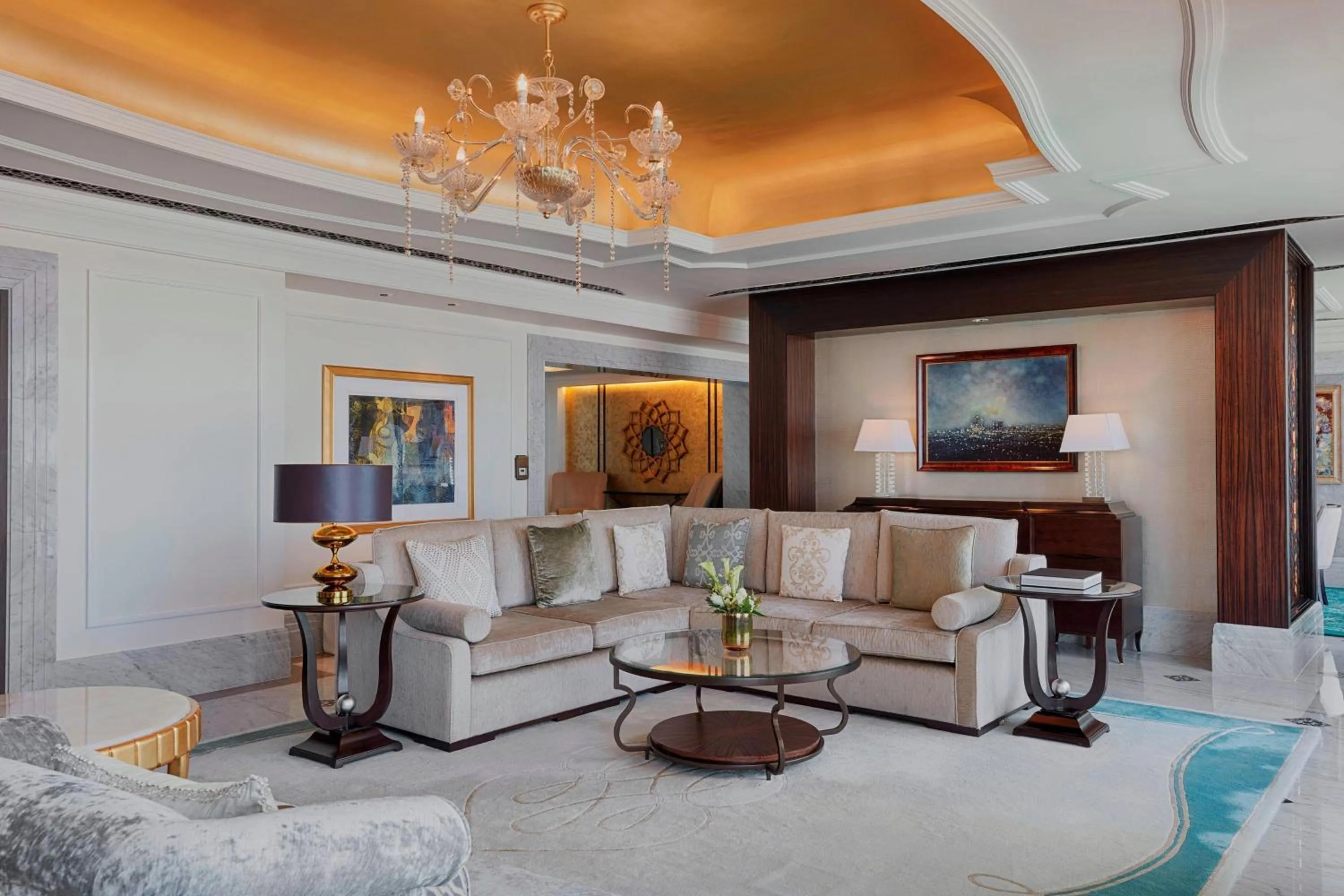 Living room in The St. Regis Abu Dhabi