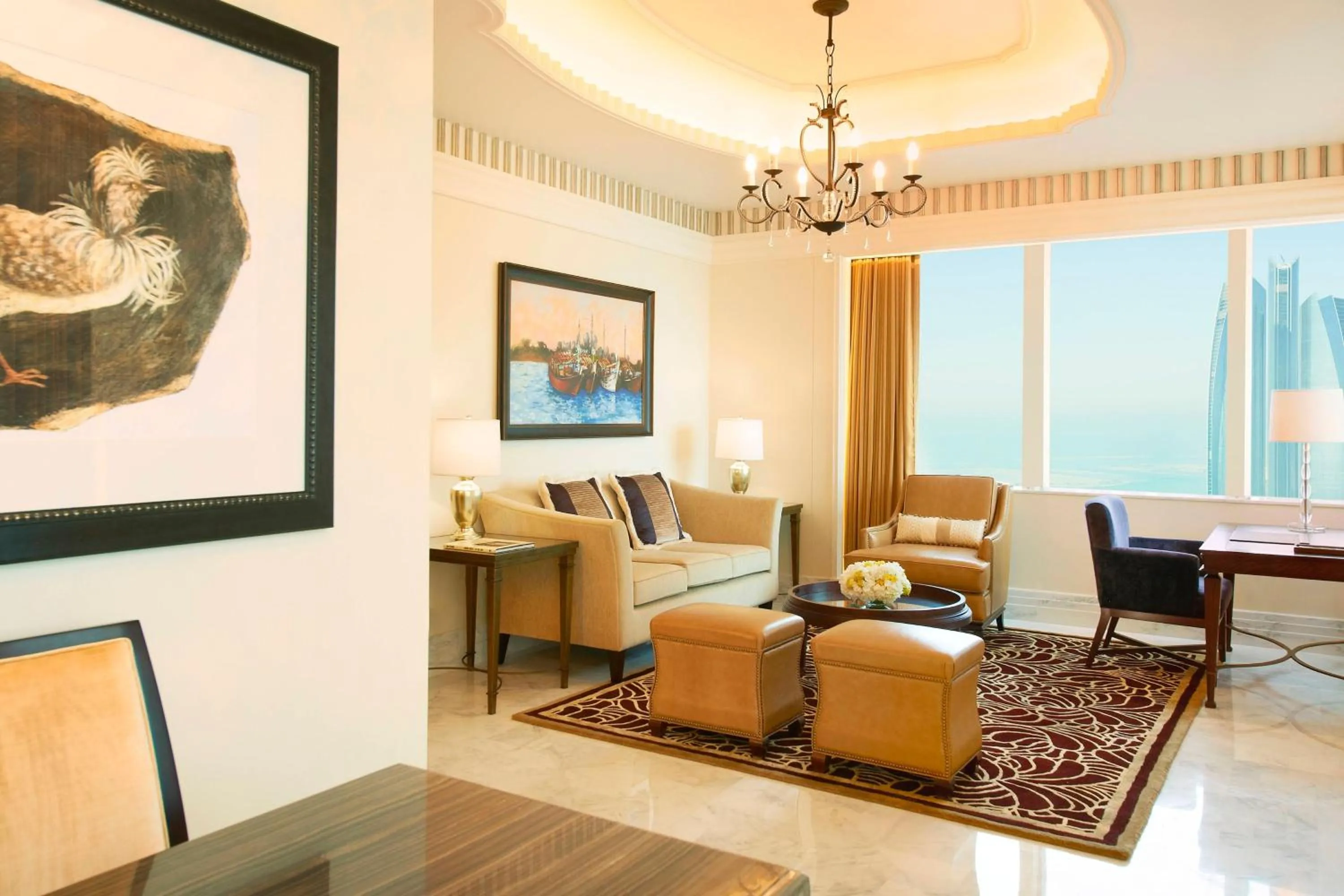 Living room in The St. Regis Abu Dhabi
