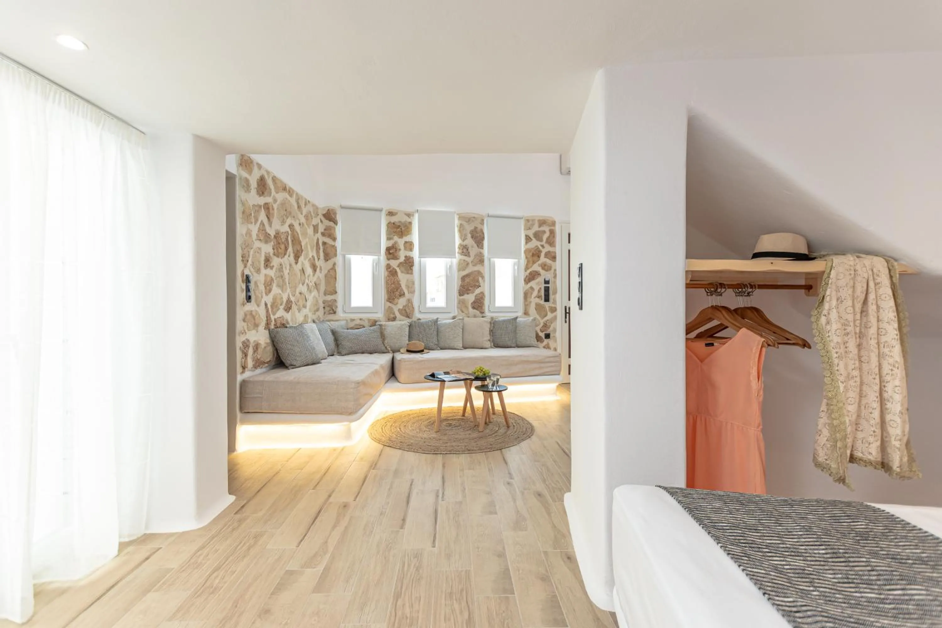 Bed in Naxian Spirit Inn