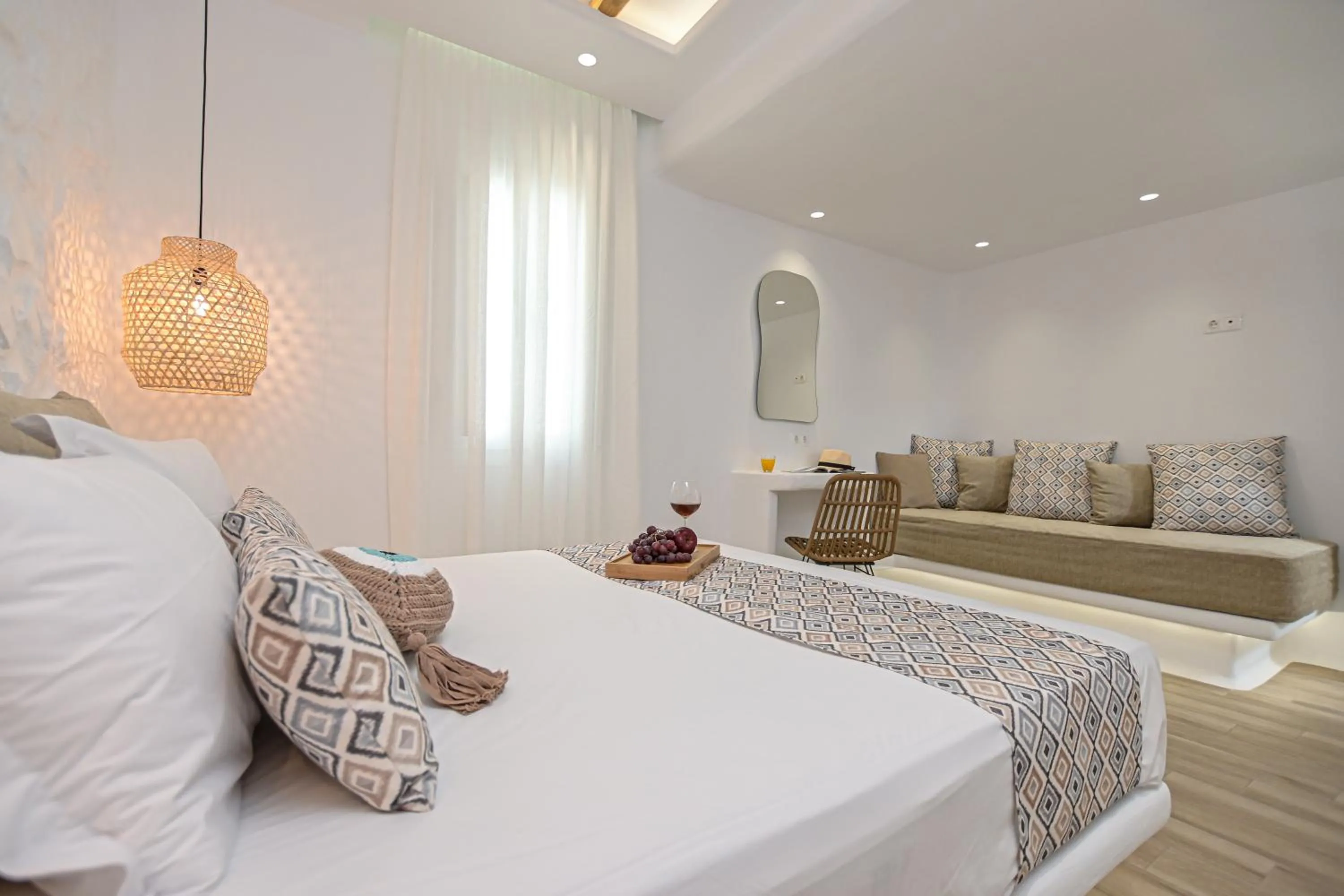 Bed in Naxian Spirit Inn