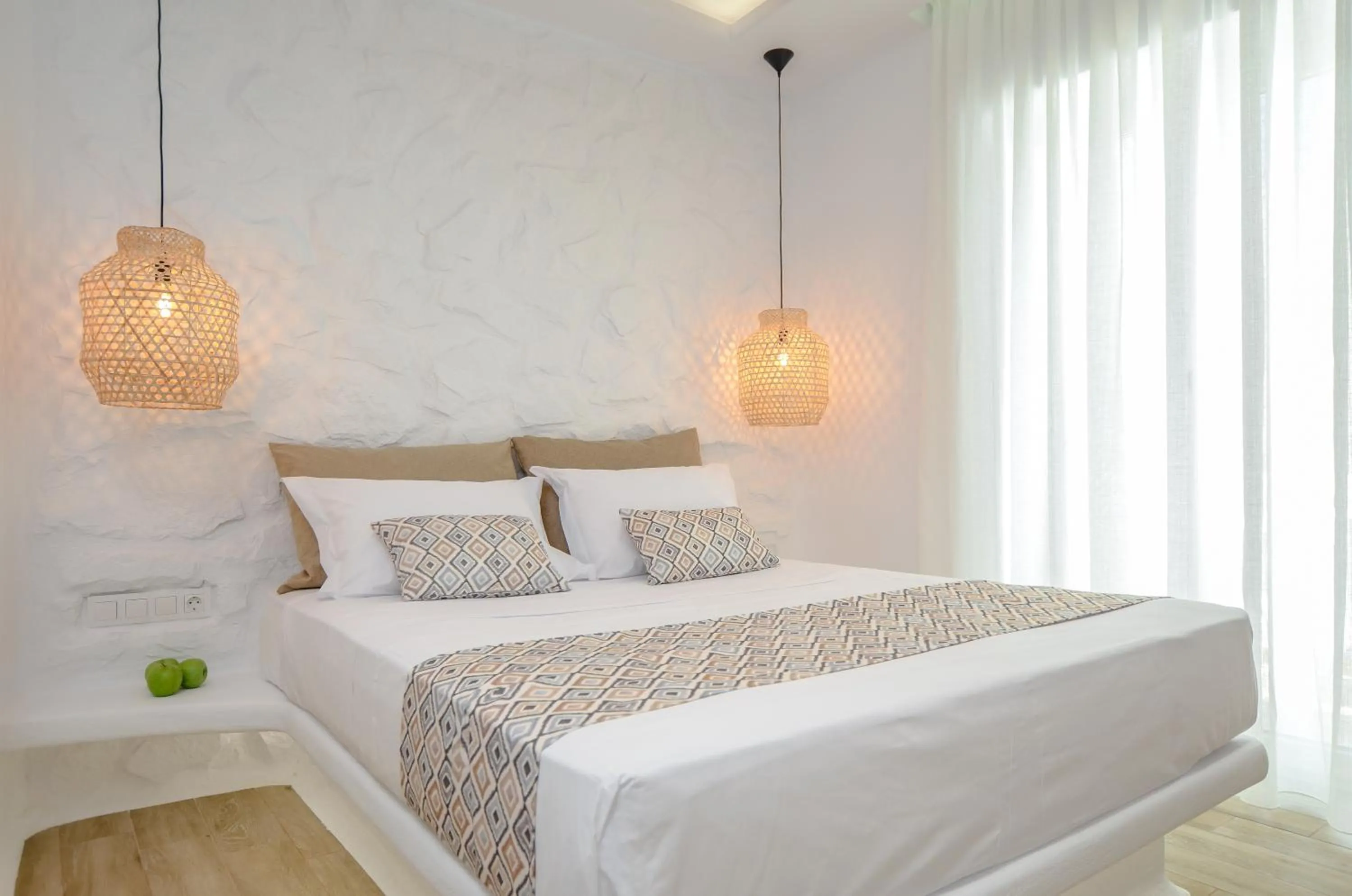 Bed in Naxian Spirit Inn