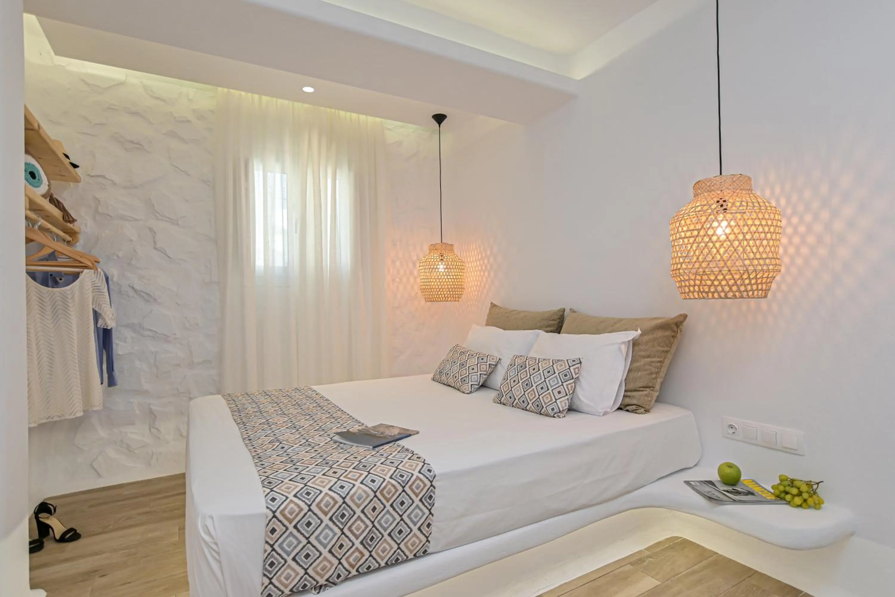 Bed in Naxian Spirit Inn