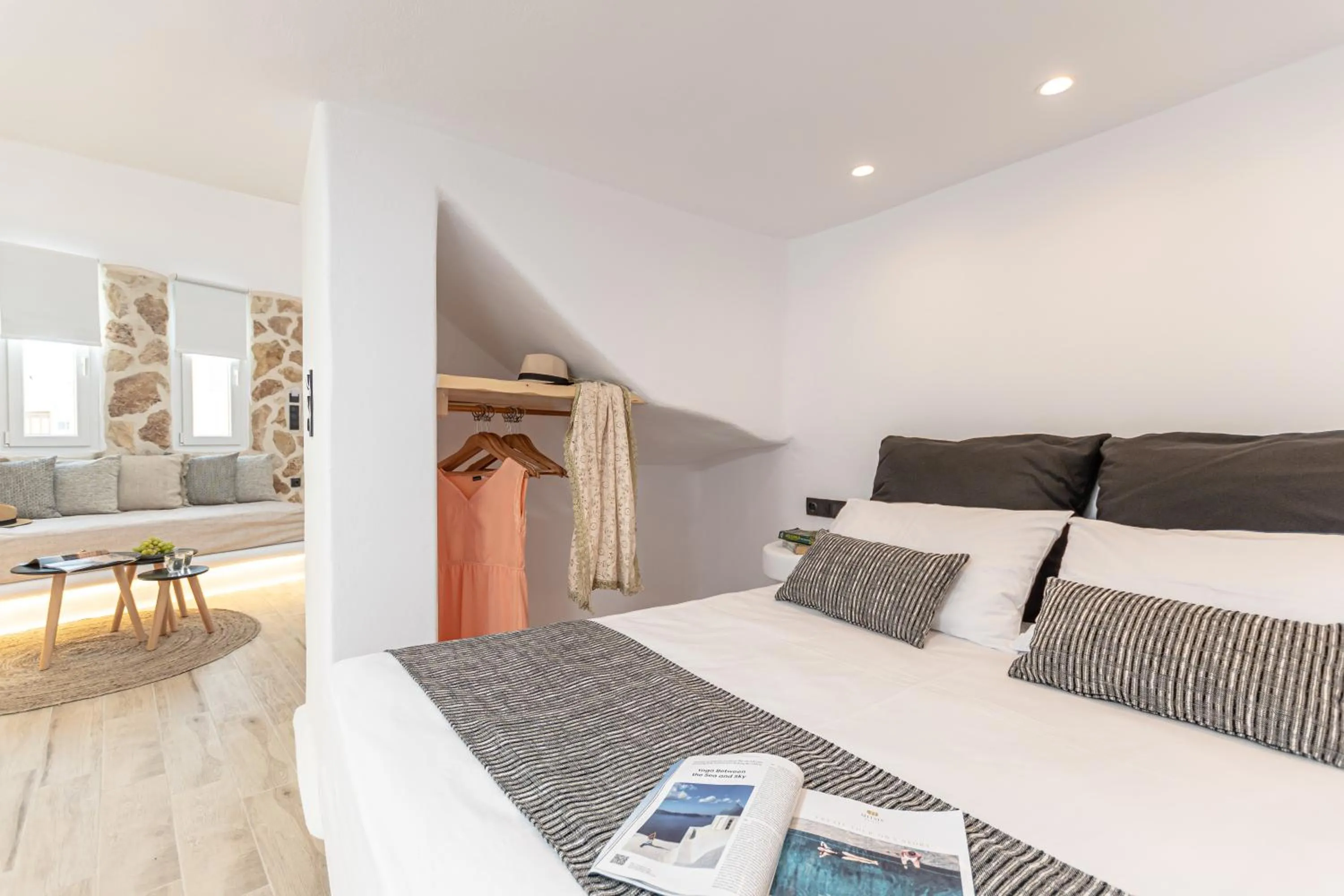 Bed in Naxian Spirit Inn