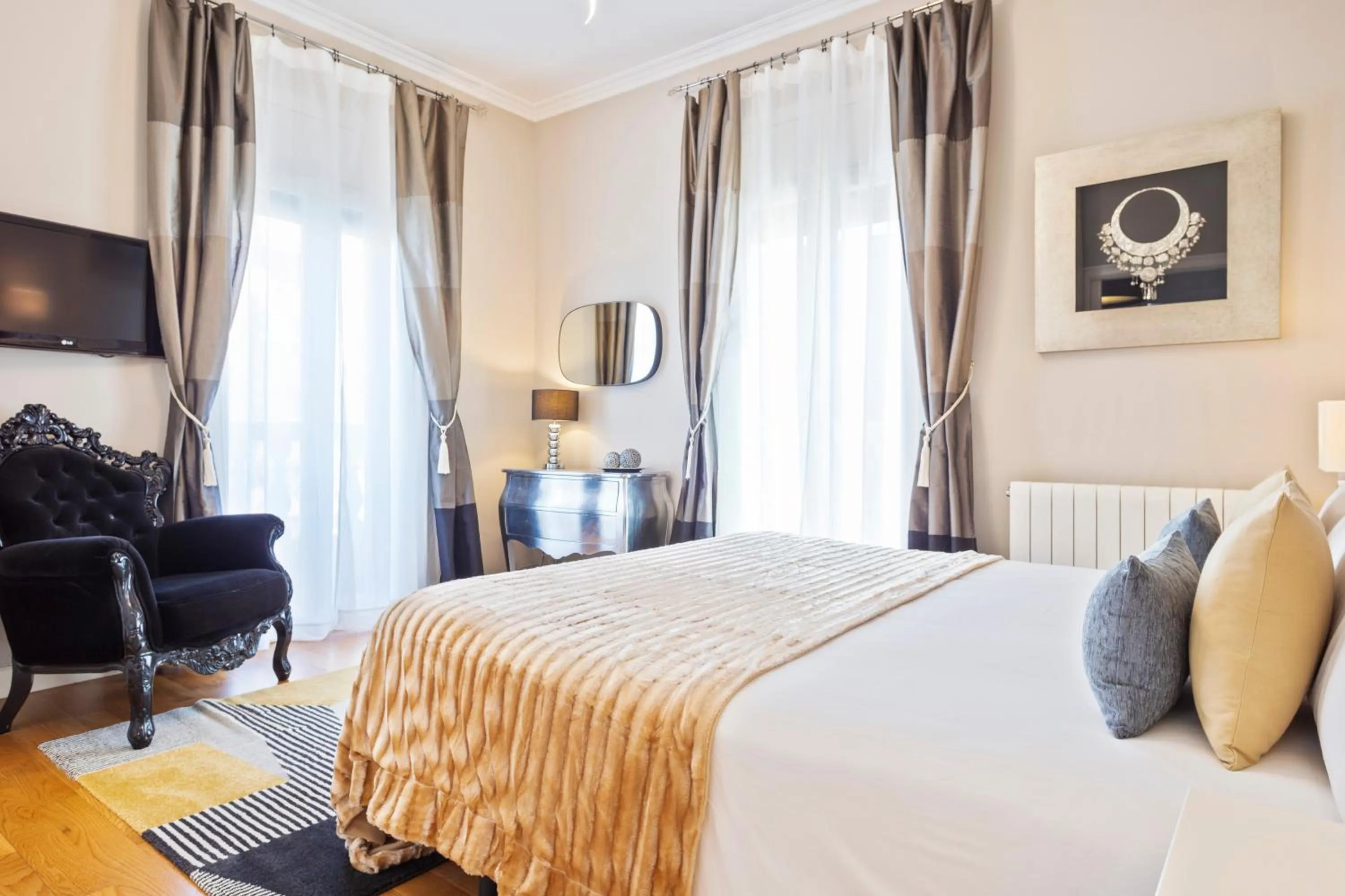 Bed in Villa Victoria Barcelona