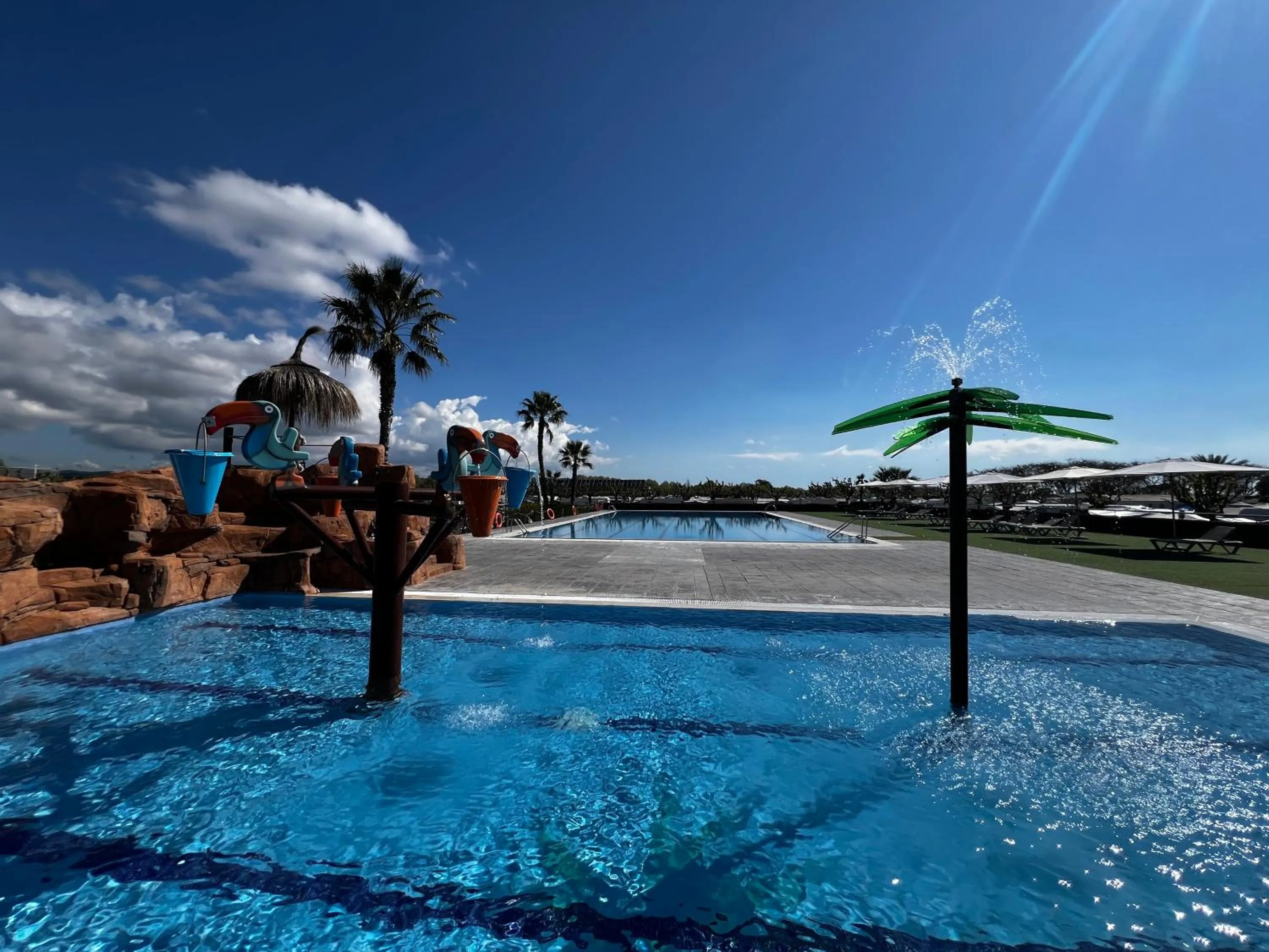 Pool view in Camping Resort Els Pins