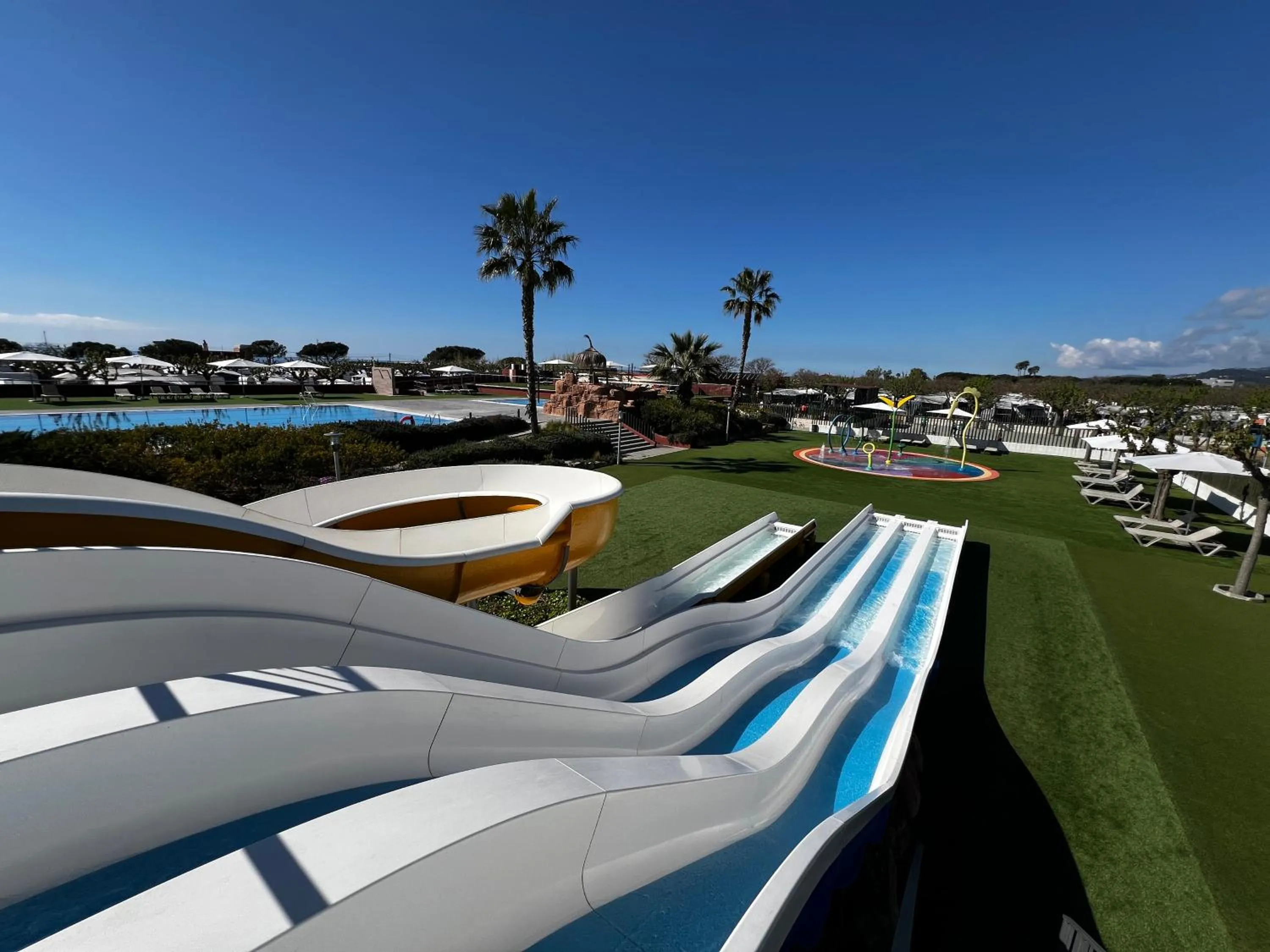 Pool view in Camping Resort Els Pins