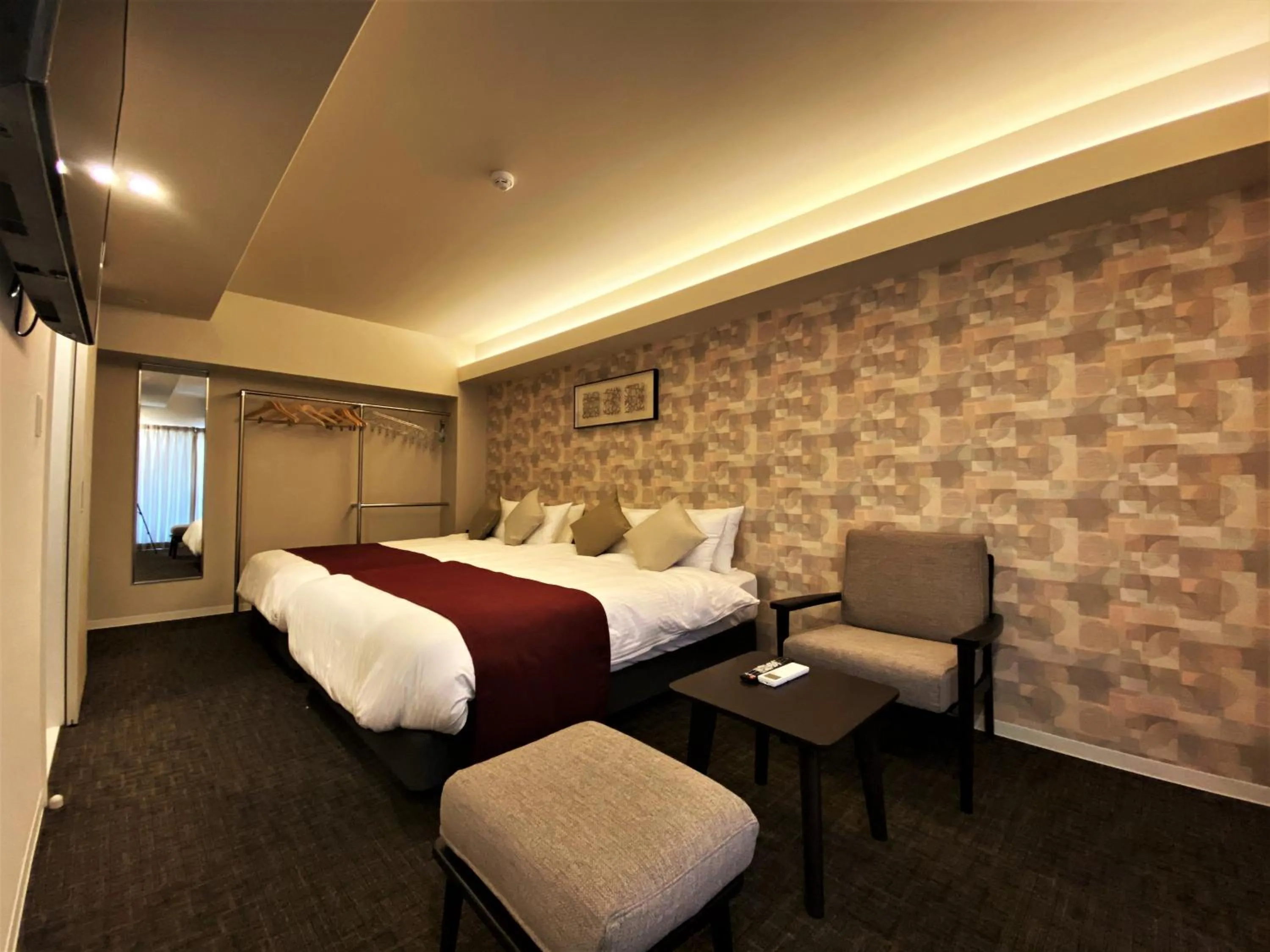 Bed in Randor Residential Hotel Fukuoka Annex