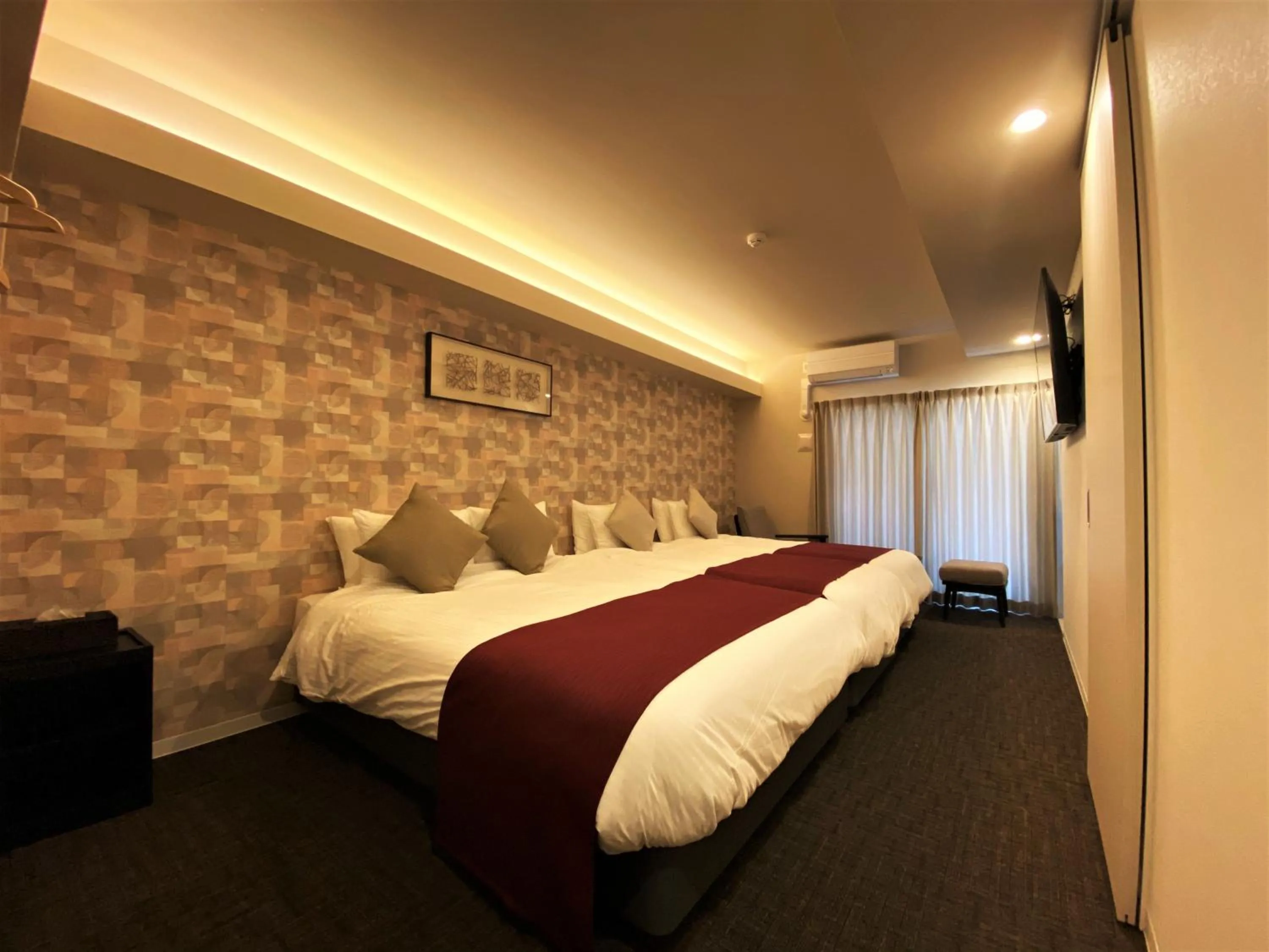 Bed in Randor Residential Hotel Fukuoka Annex