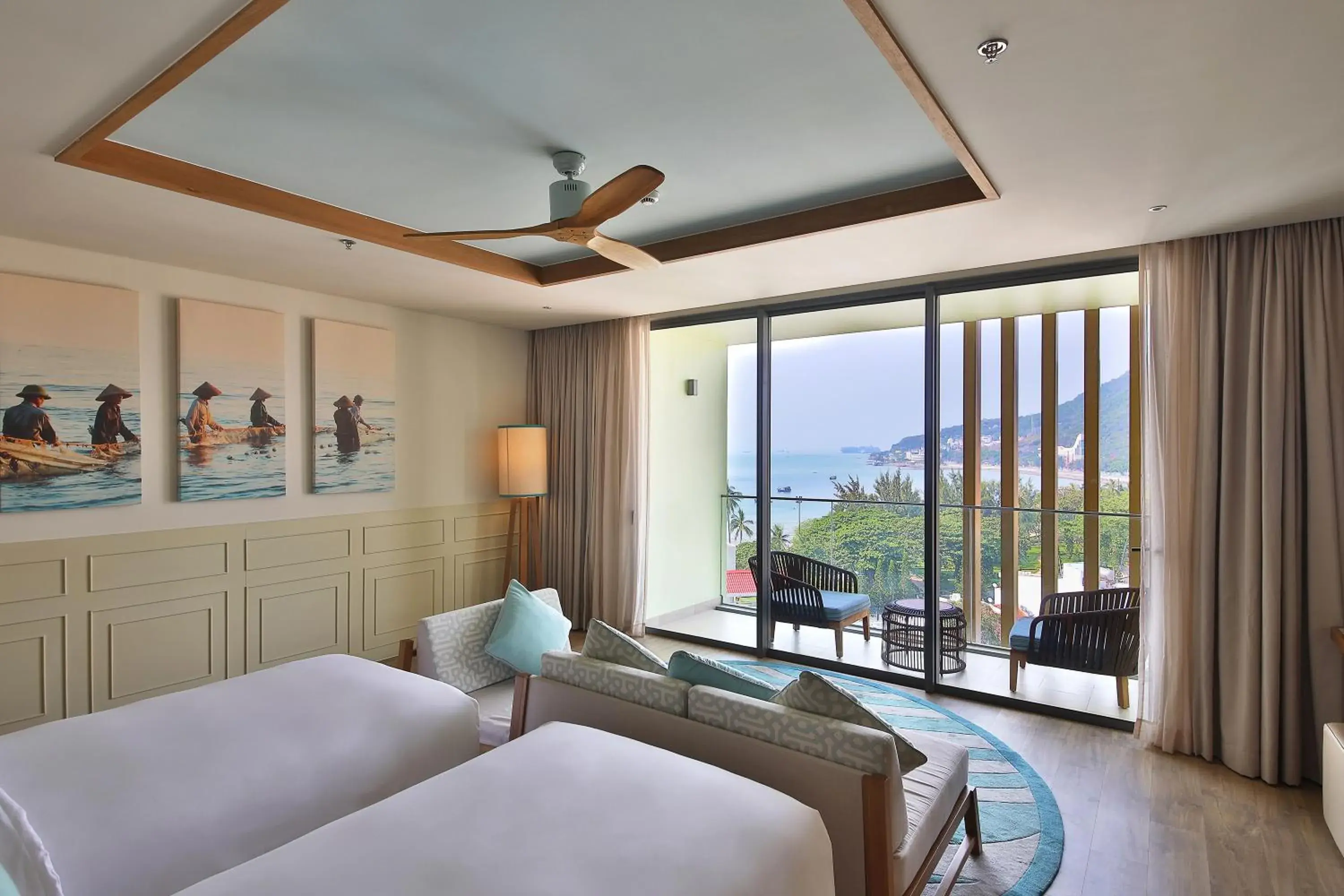 View (from property/room), Bed in Fusion Suites Vung Tau View (from property/room), Bed in Fusion Suites Vung Tau