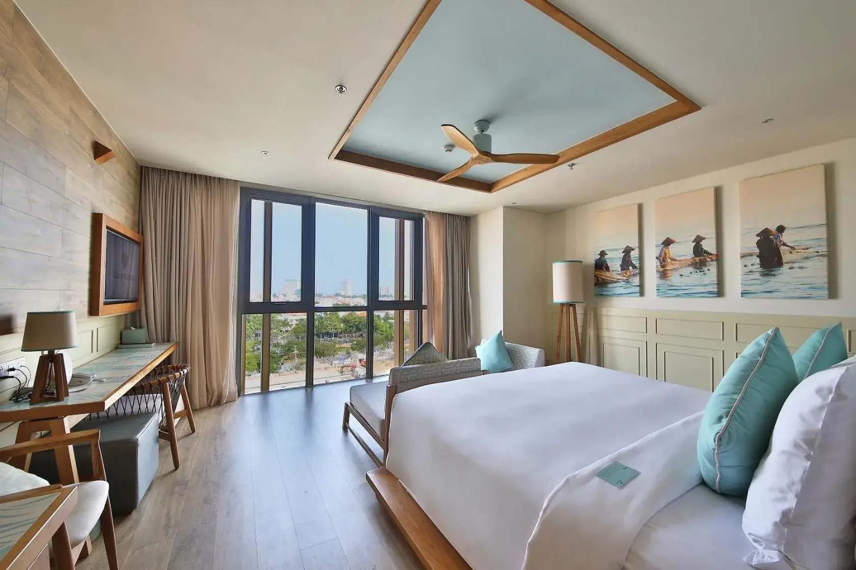 View (from property/room), Bed in Fusion Suites Vung Tau View (from property/room), Bed in Fusion Suites Vung Tau
