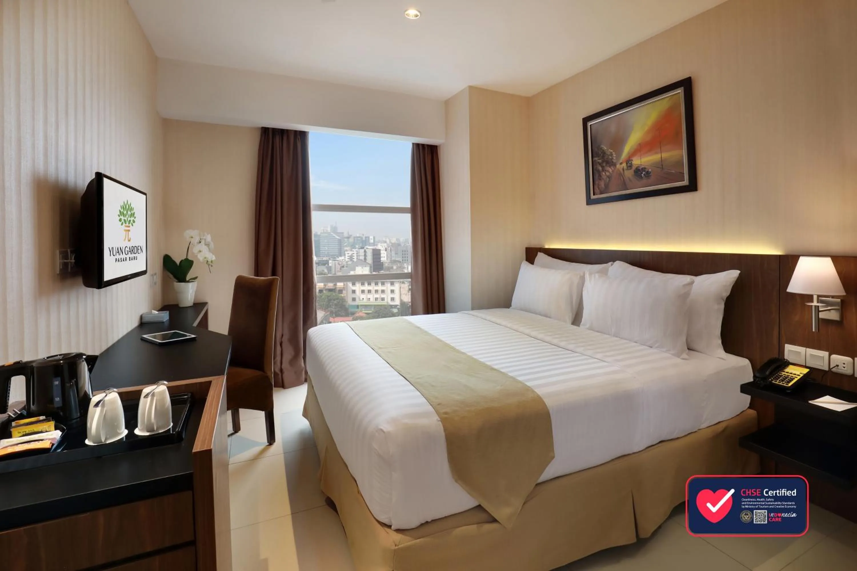 Bedroom, Bed in Yuan Garden Pasar Baru