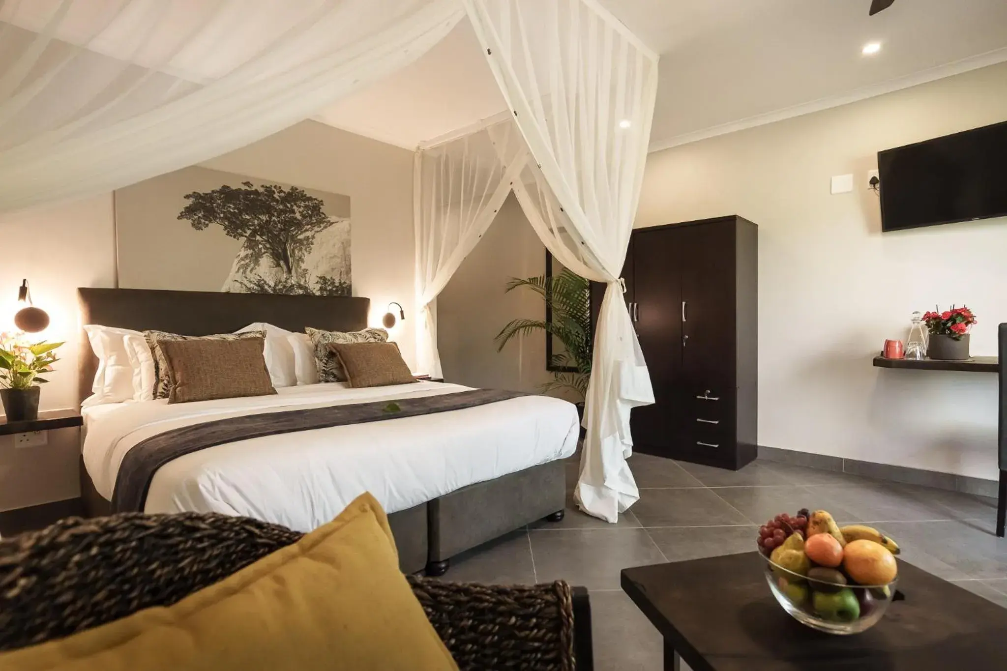 Bed in Kruger Eden Lodge Bed in Kruger Eden Lodge