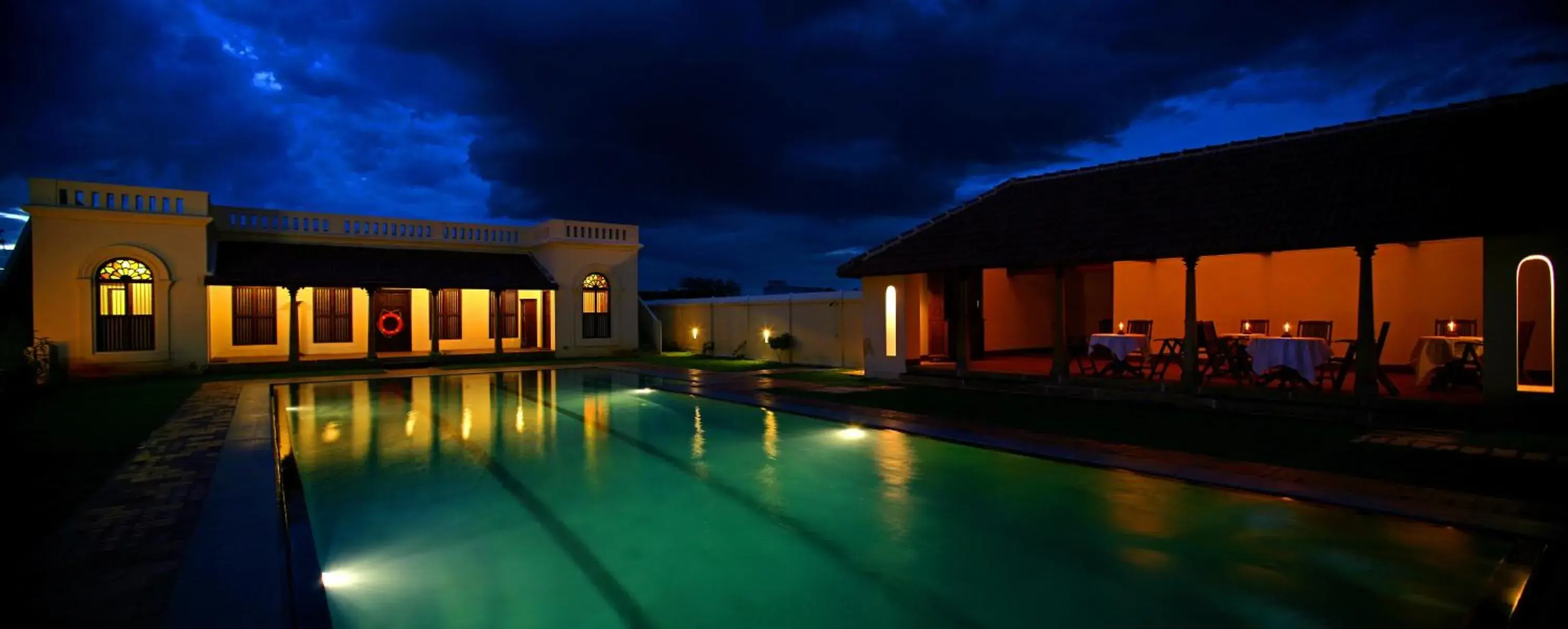 Swimming pool in Visalam Chettinad Palace - A CGH Earth Experience Swimming pool in Visalam Chettinad Palace - A CGH Earth Experience