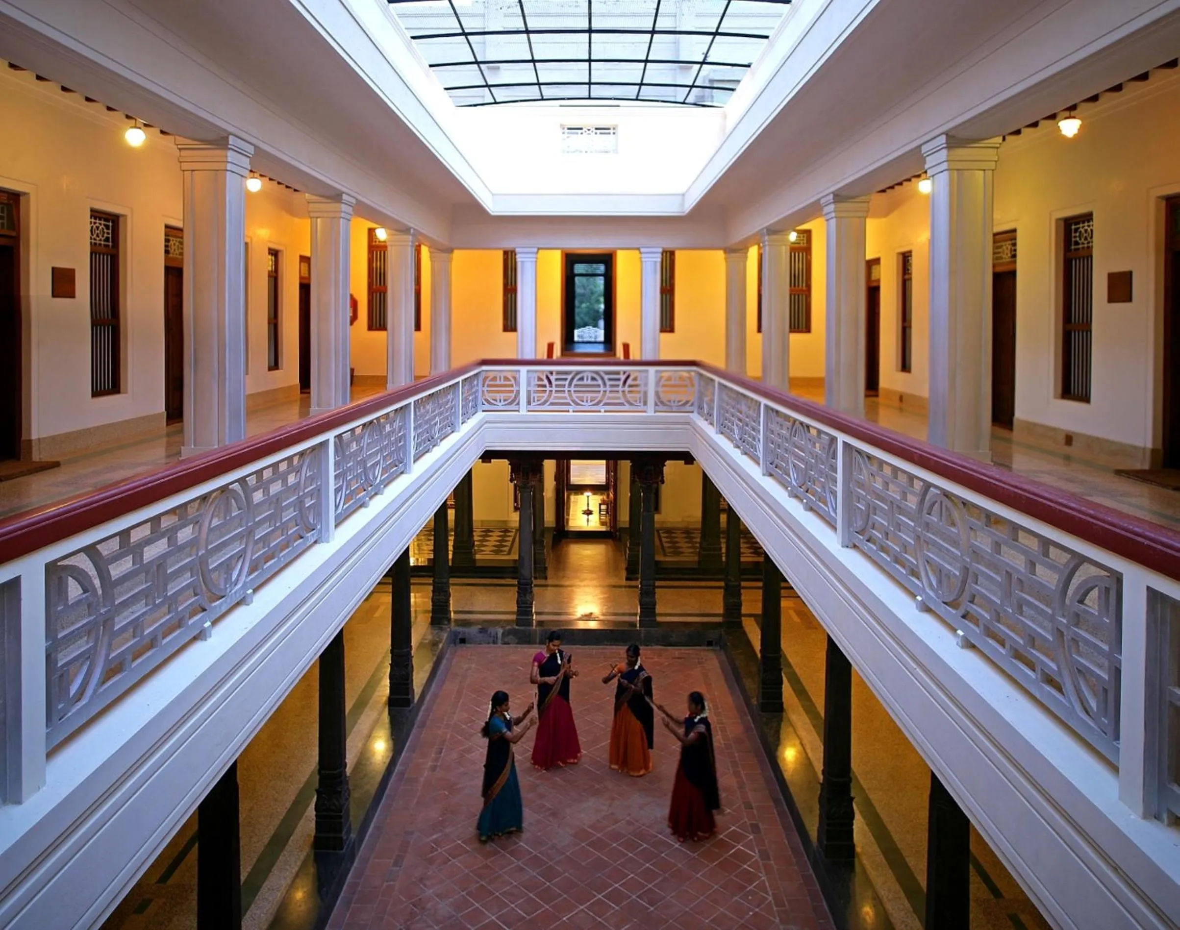 Evening entertainment in Visalam Chettinad Palace - A CGH Earth Experience