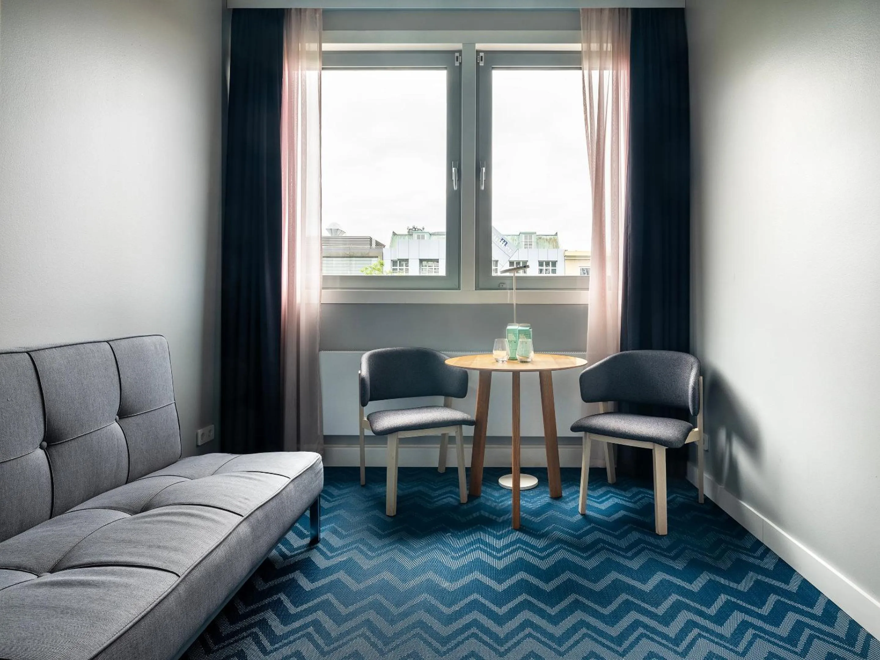 Seating area in about:berlin Hotel