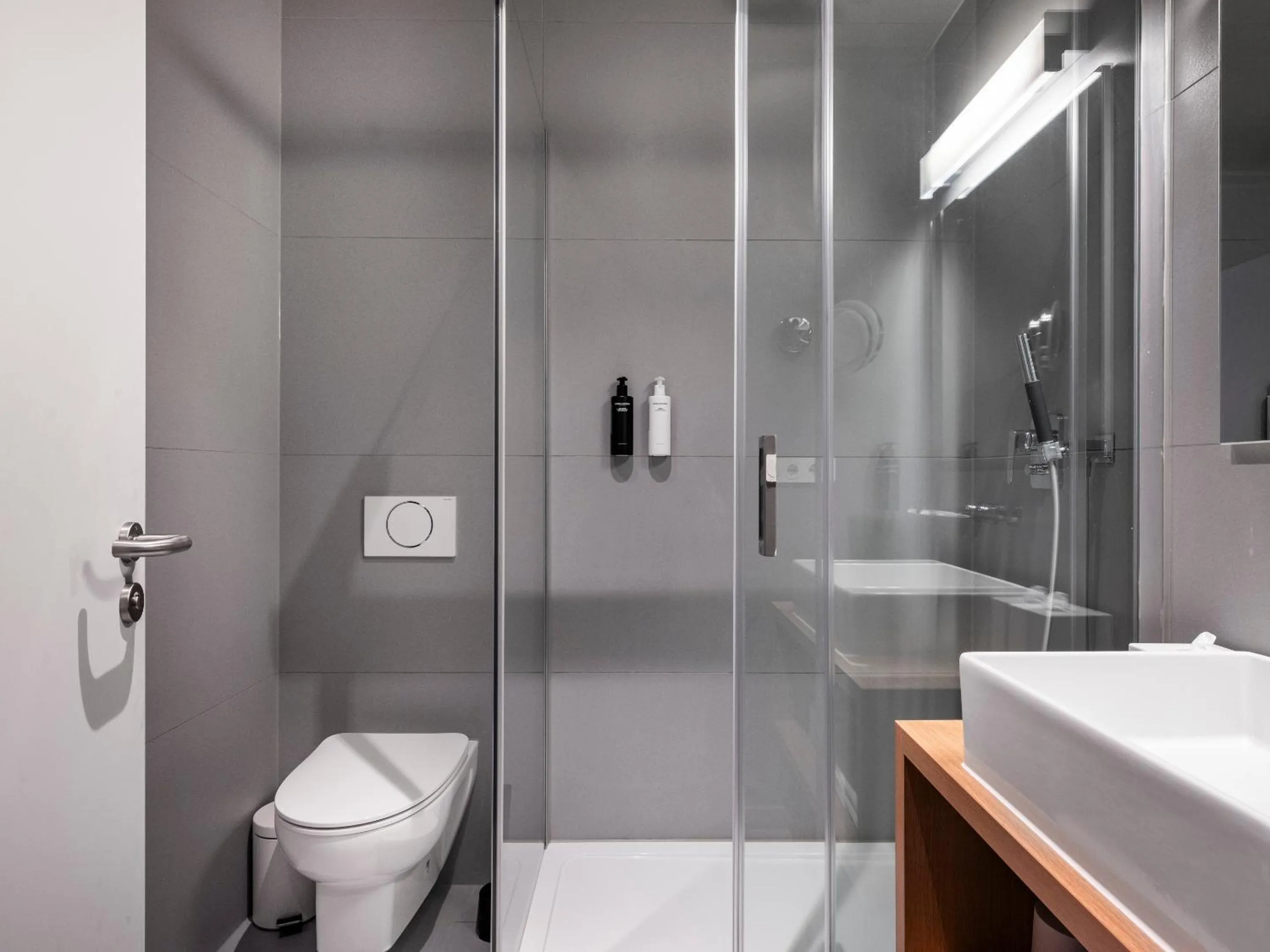 Shower in about:berlin Hotel